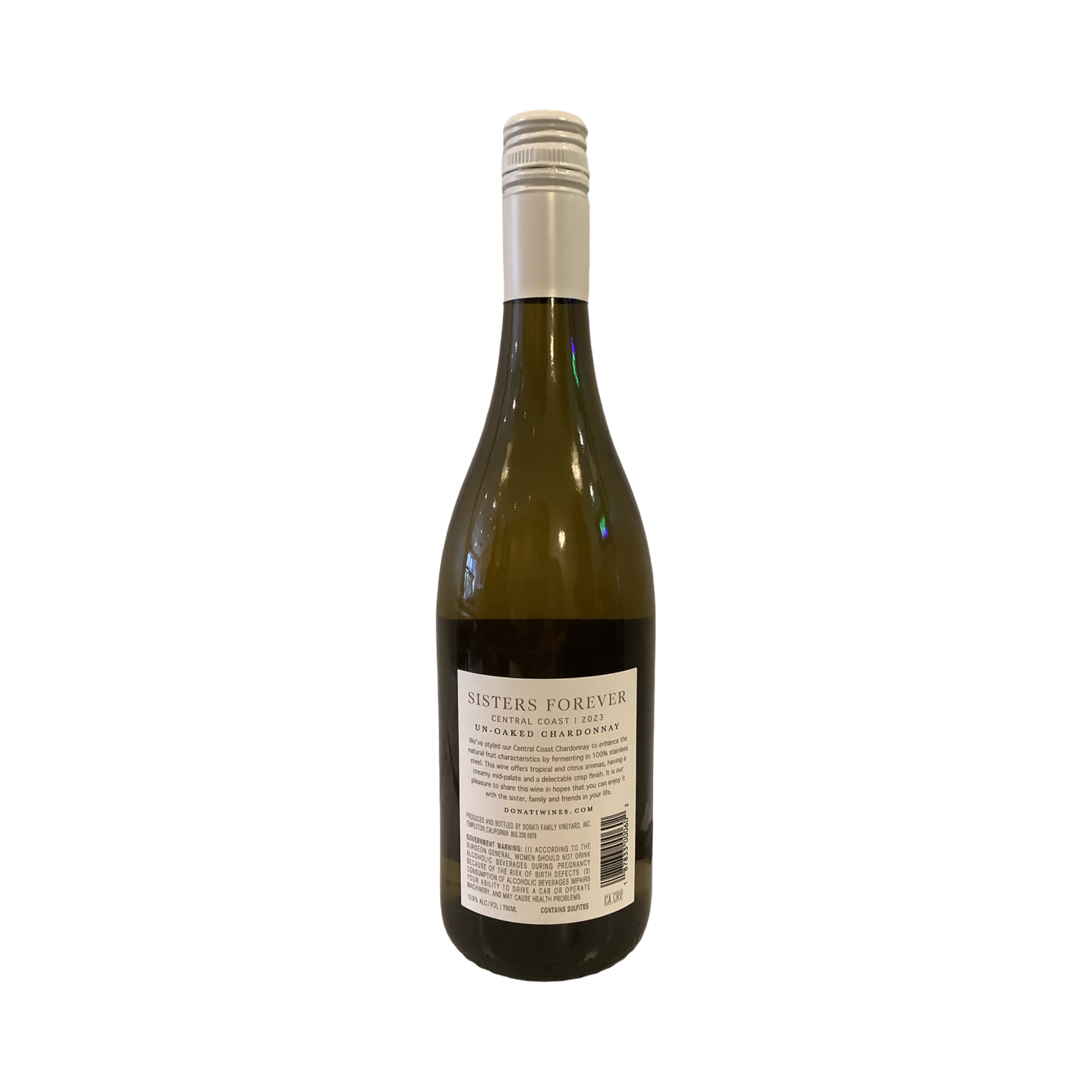 2023 Donati "Sisters Forever" Unoaked Chardonnay, Central Coast CA
