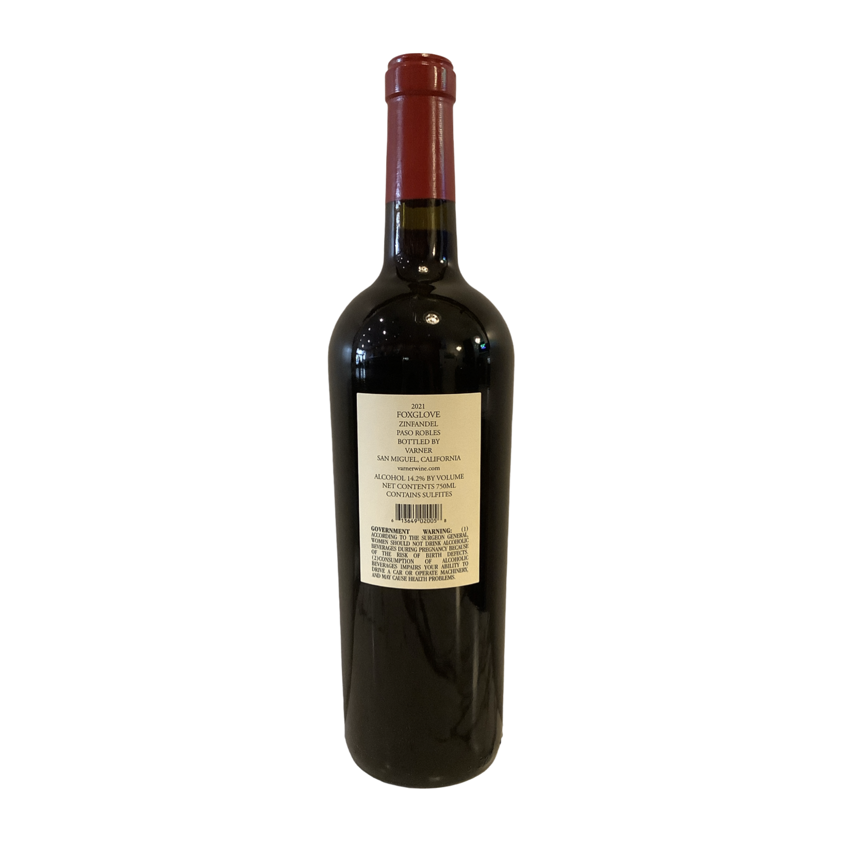 2021 Foxglove Zinfandel, Paso Robles CA