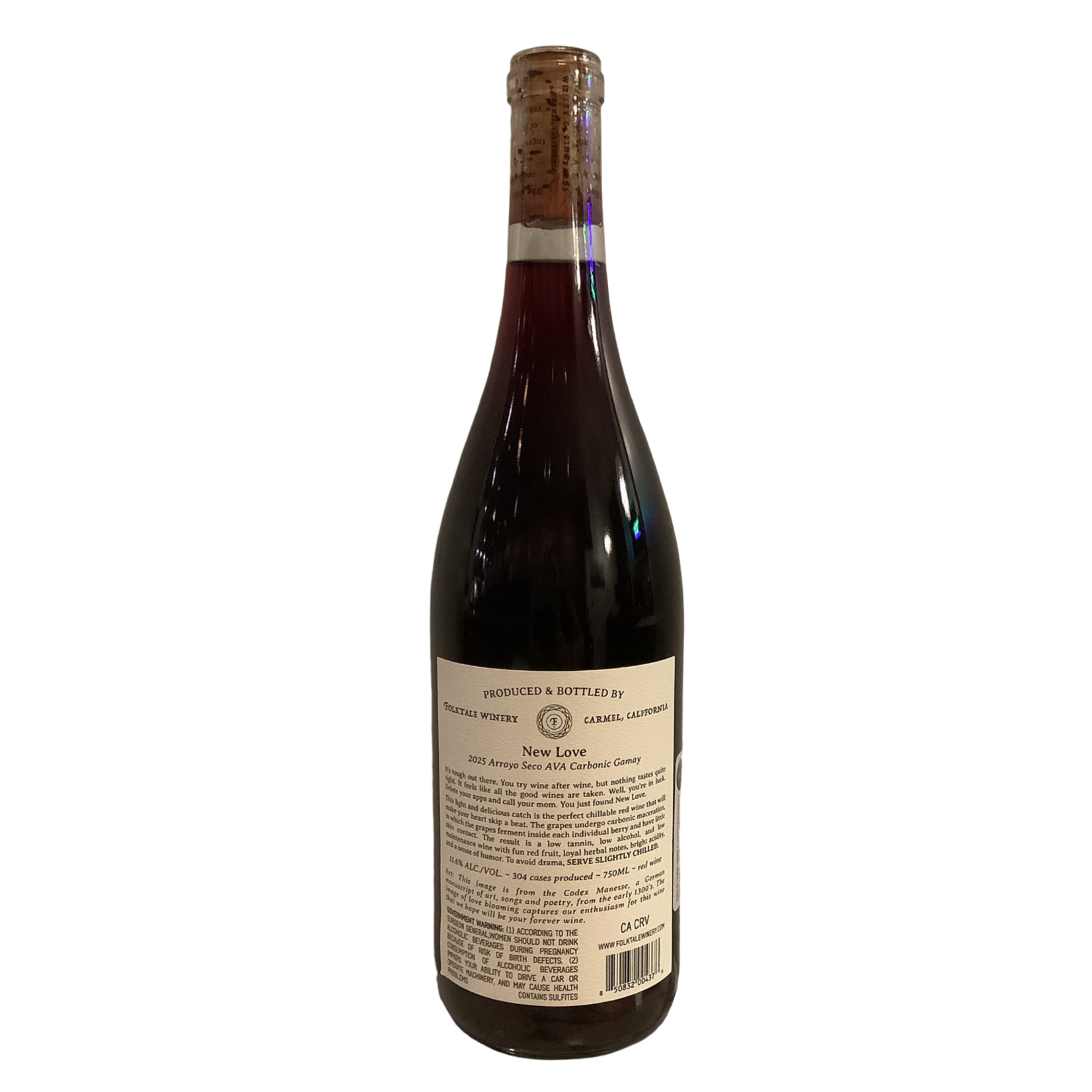 2025 Folktale "New Love" Carbonic Gamay, Carmel Valley CA