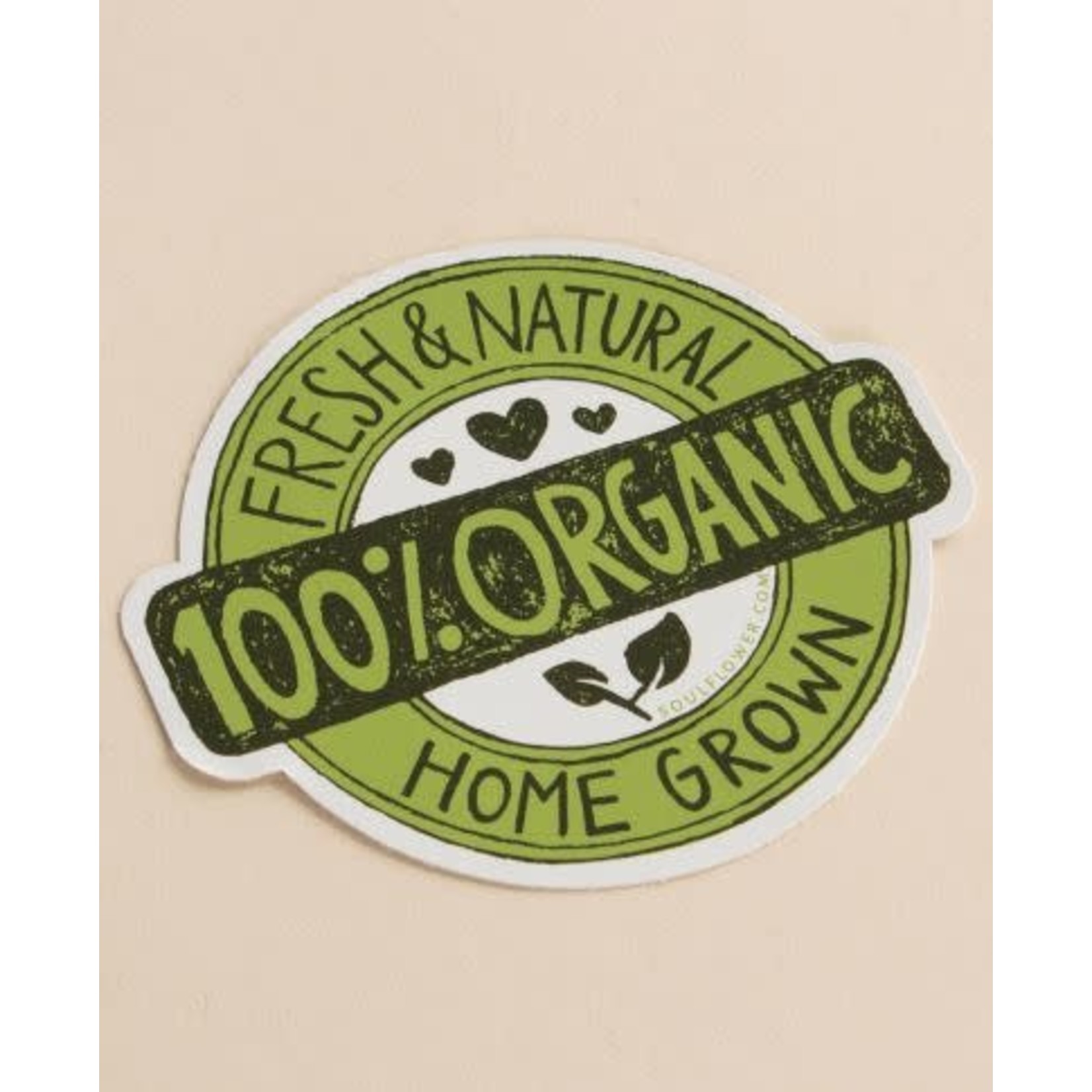 100% Organic Sticker