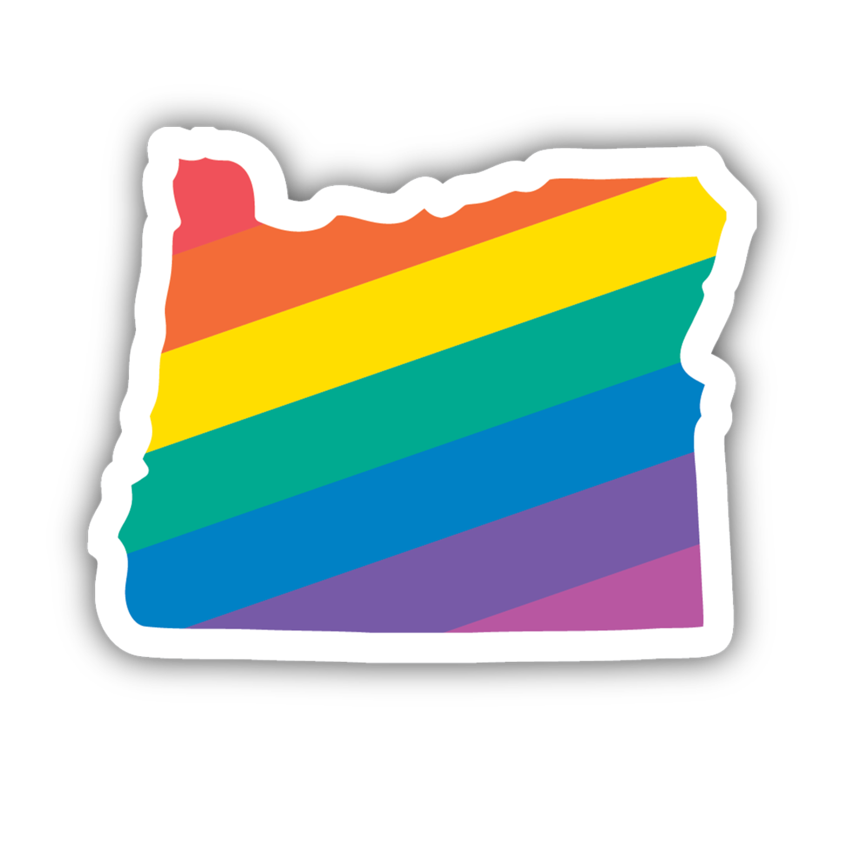 Stickers Northwest Oregon Rainbow Sticker