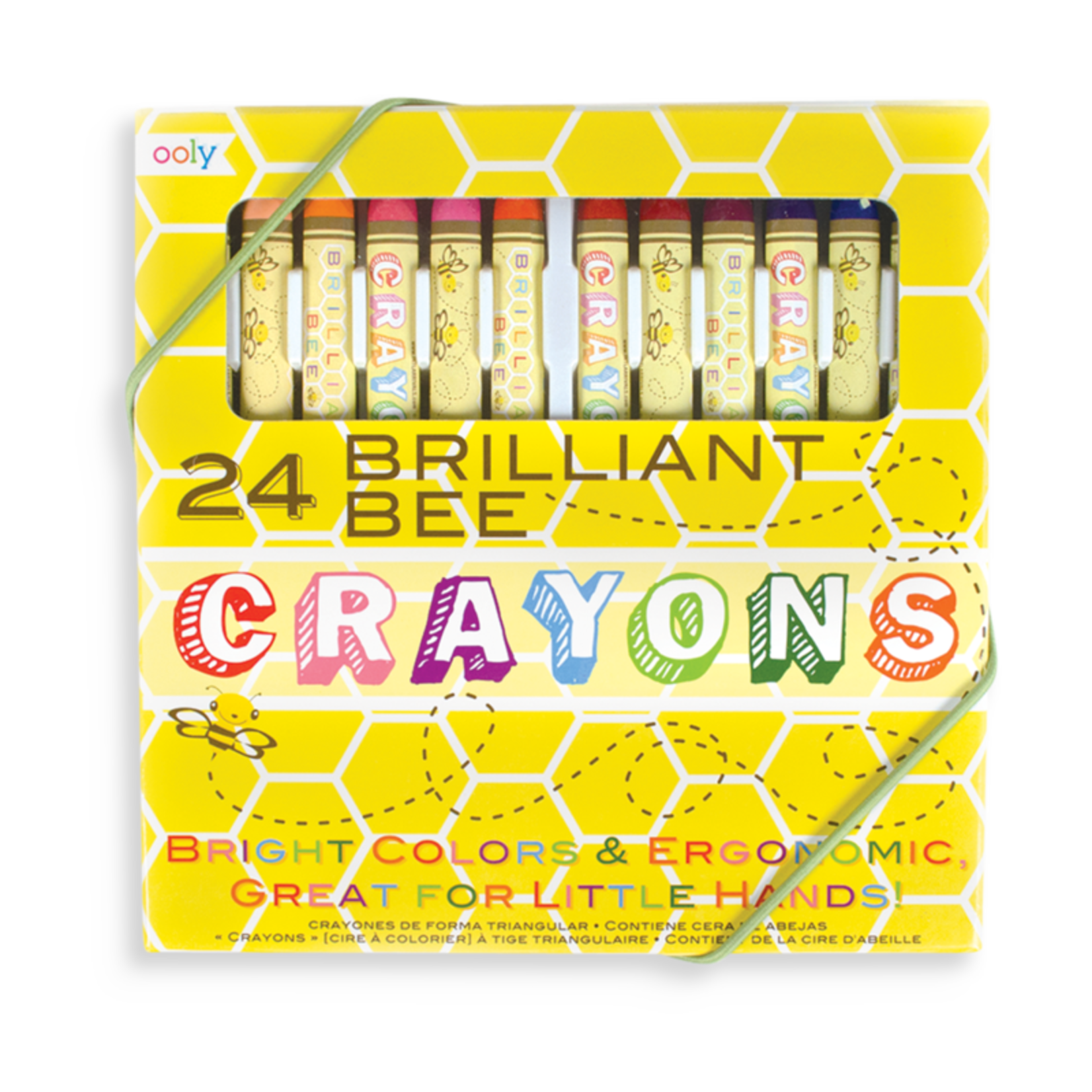 Ooly Brilliant Bee Crayons, 24 Pk