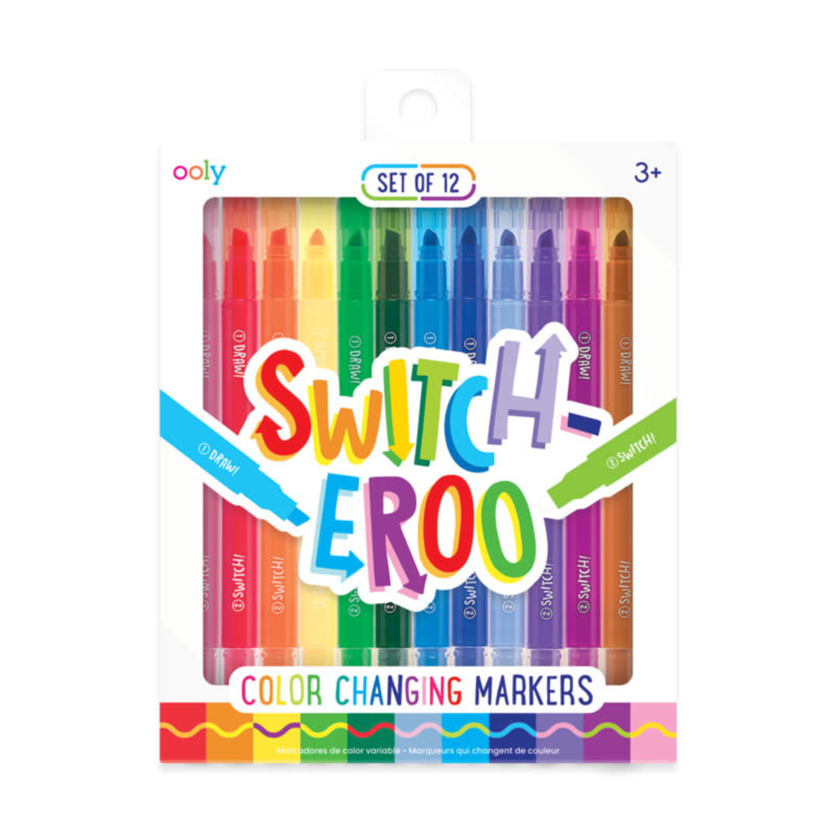 Ooly Switch-Eroo Color Changing Markers, 12 Pk