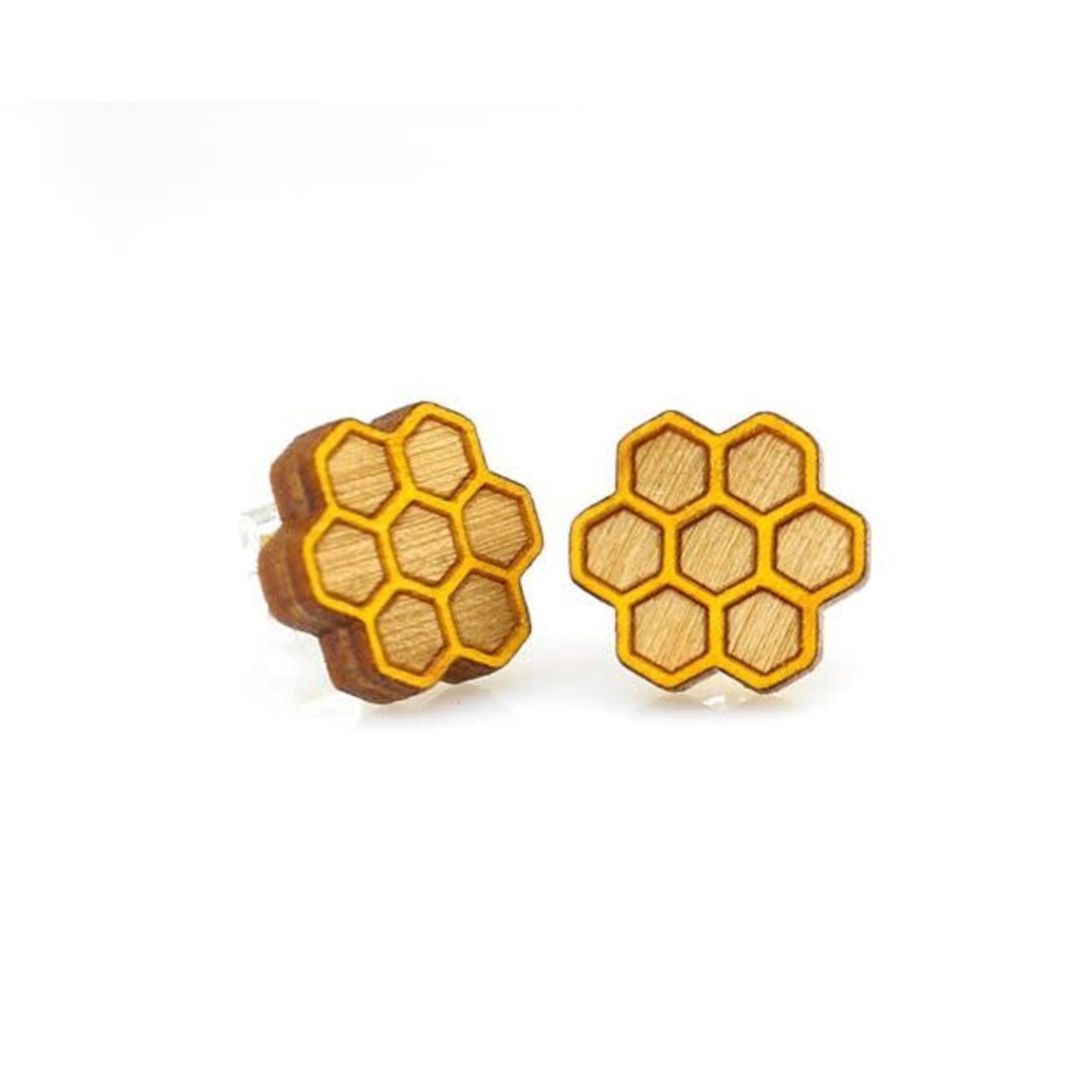 Green Tree Jewelry Honeycomb Studs