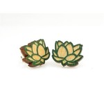 Green Tree Jewelry Lotus Studs