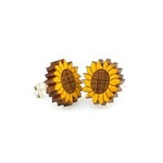 Green Tree Jewelry Sunflower Studs