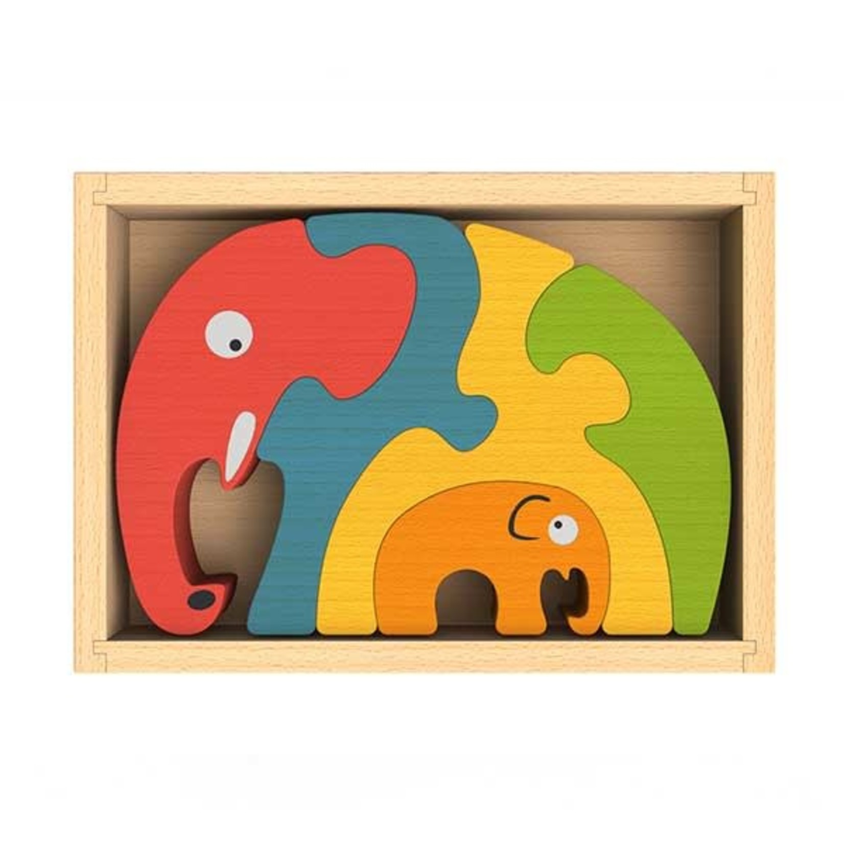 BeginAgain Elephant Family Puzzle