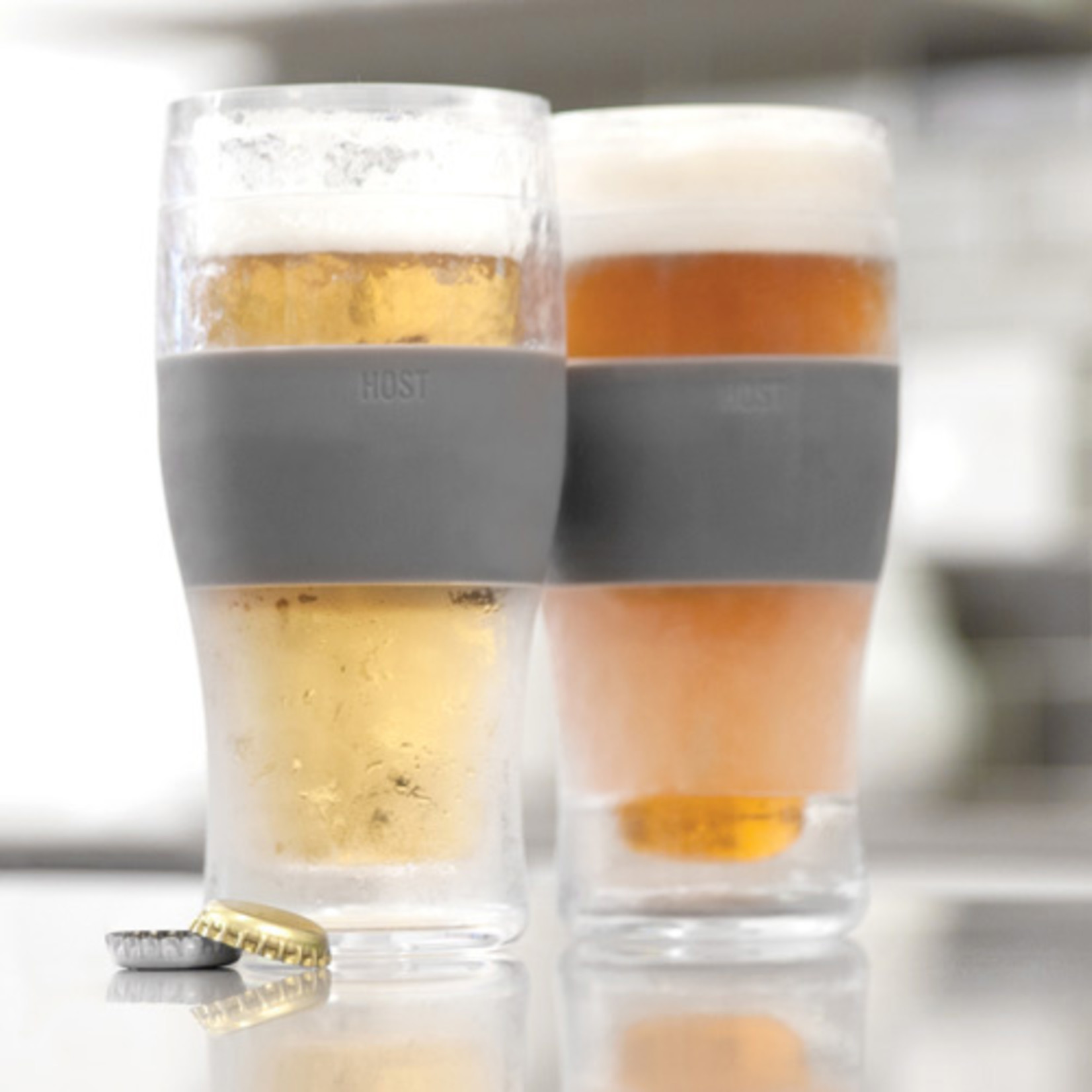 Host FREEZE Beer Glasses, Frozen Beer Mugs, Freezable Pint Glass