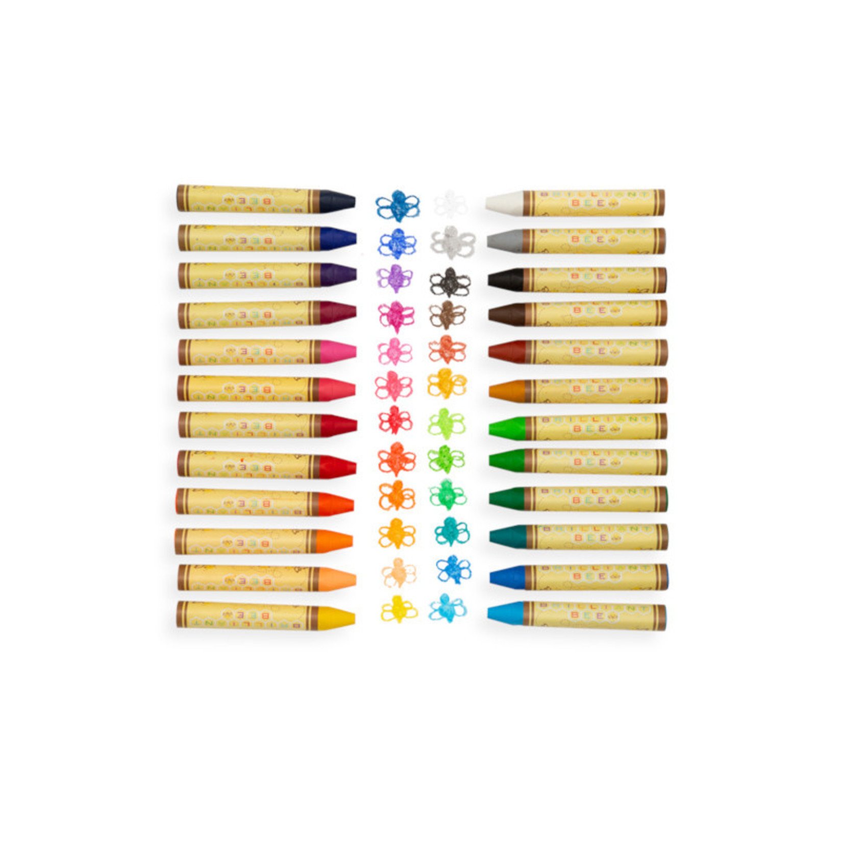 Ooly Brilliant Bee Crayons, 24 Pk