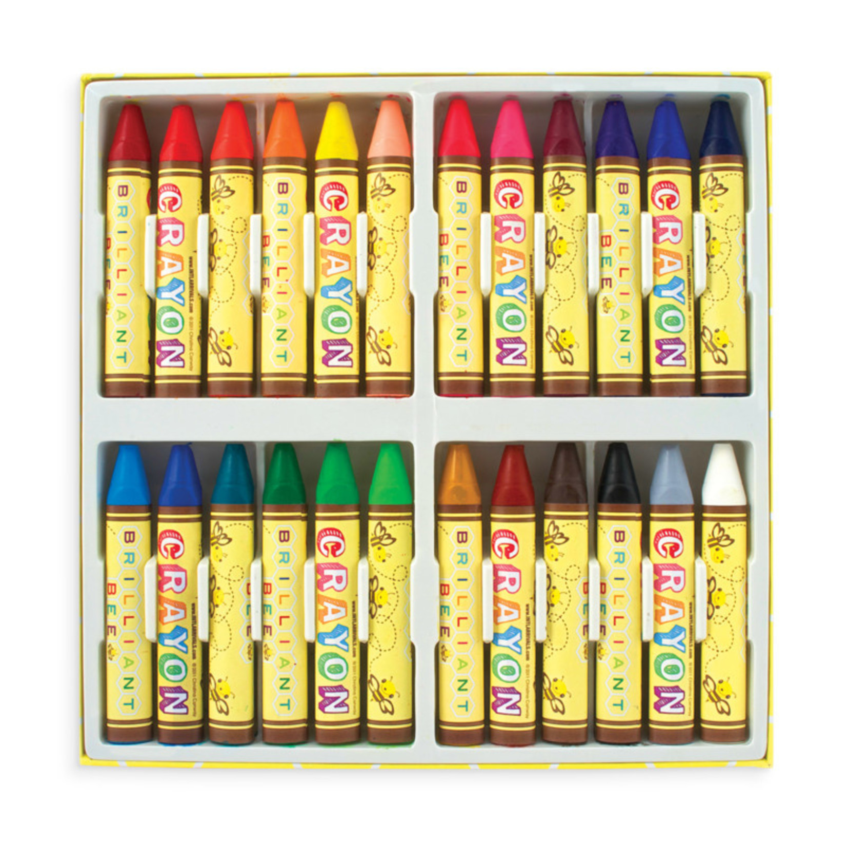 Ooly 24 Pk Brilliant Bee Crayons
