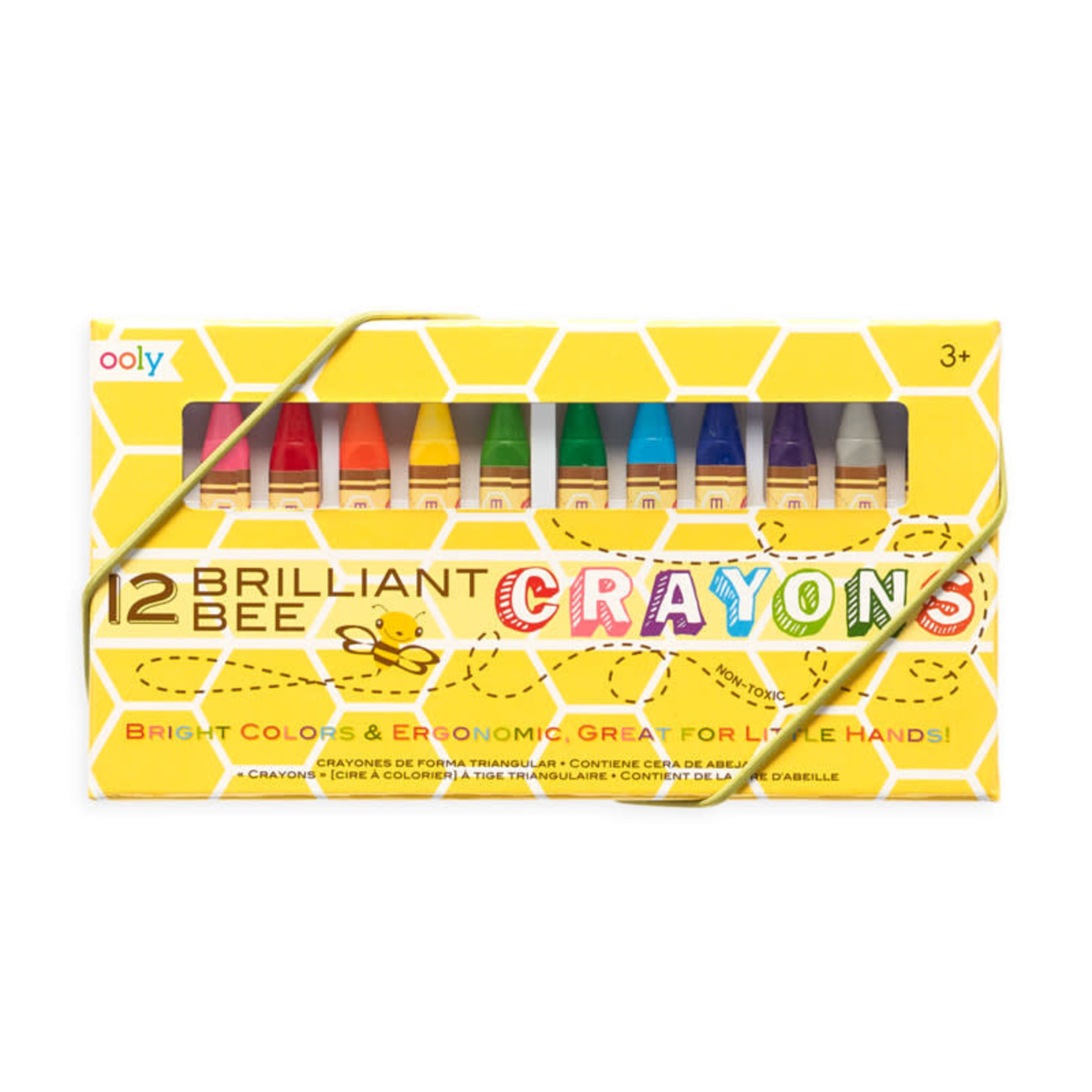 Ooly Brilliant Bee Crayons, 12 Pk