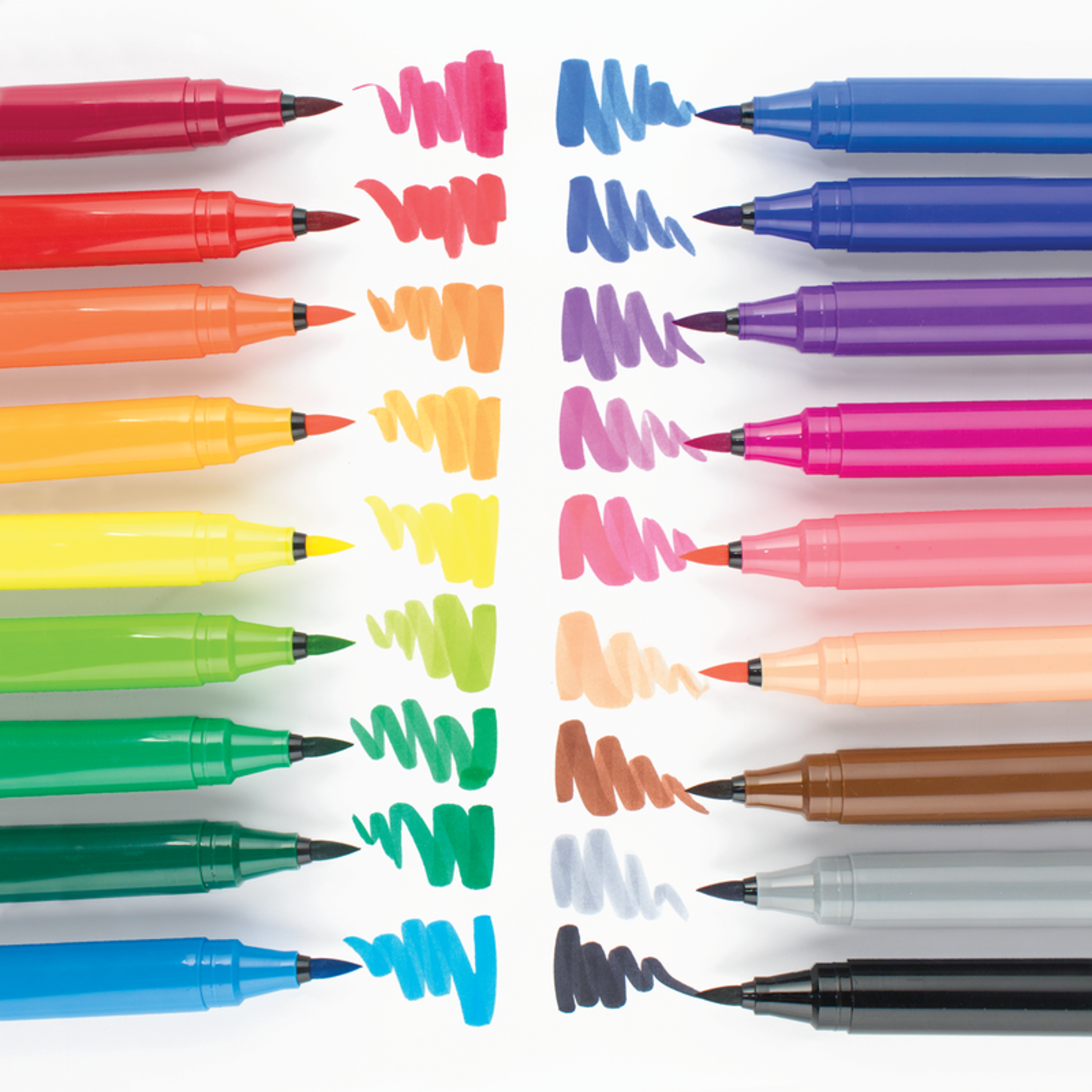 Ooly - Big Bright Brush Markers - Set of 10