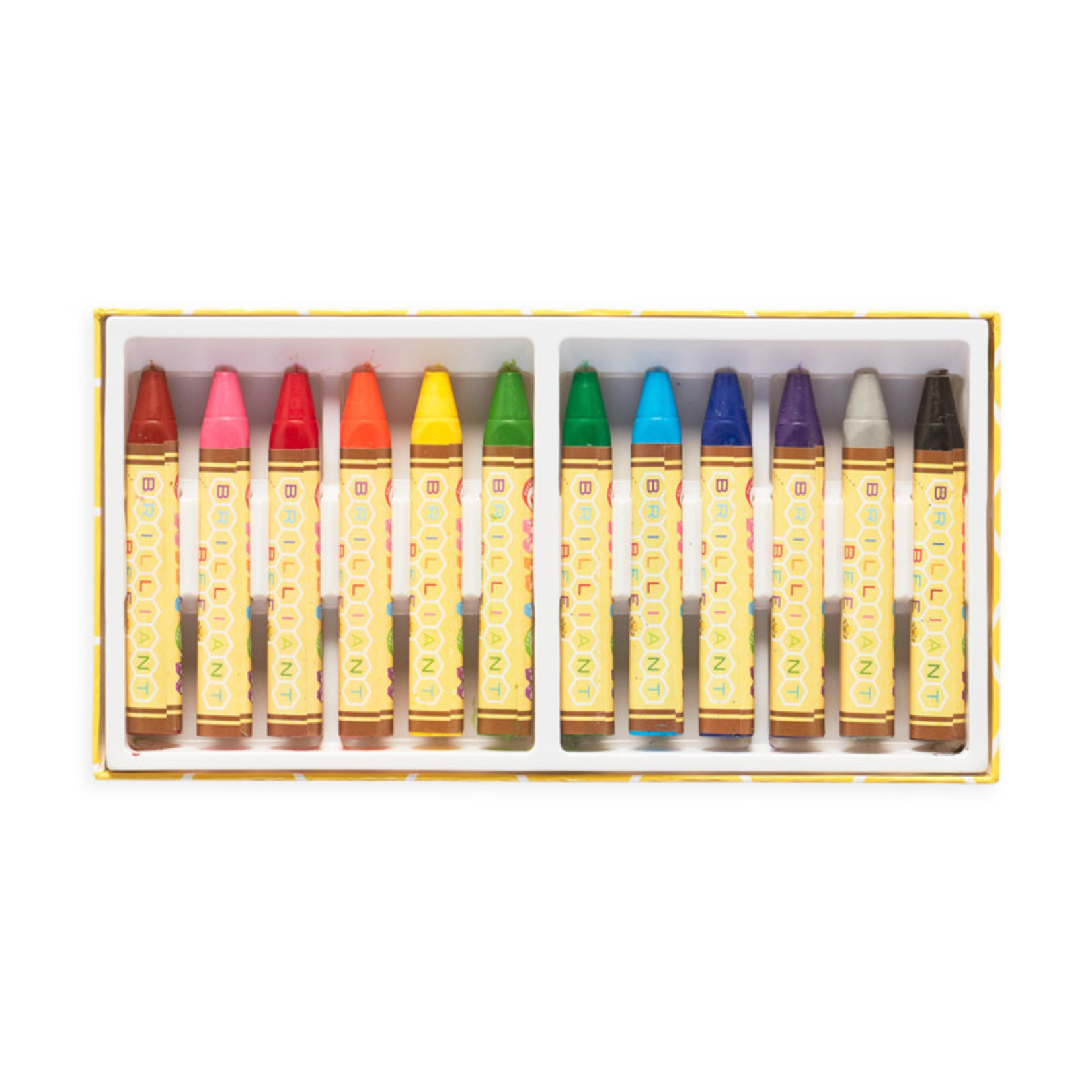Ooly Brilliant Bee Crayons, 12 Pk