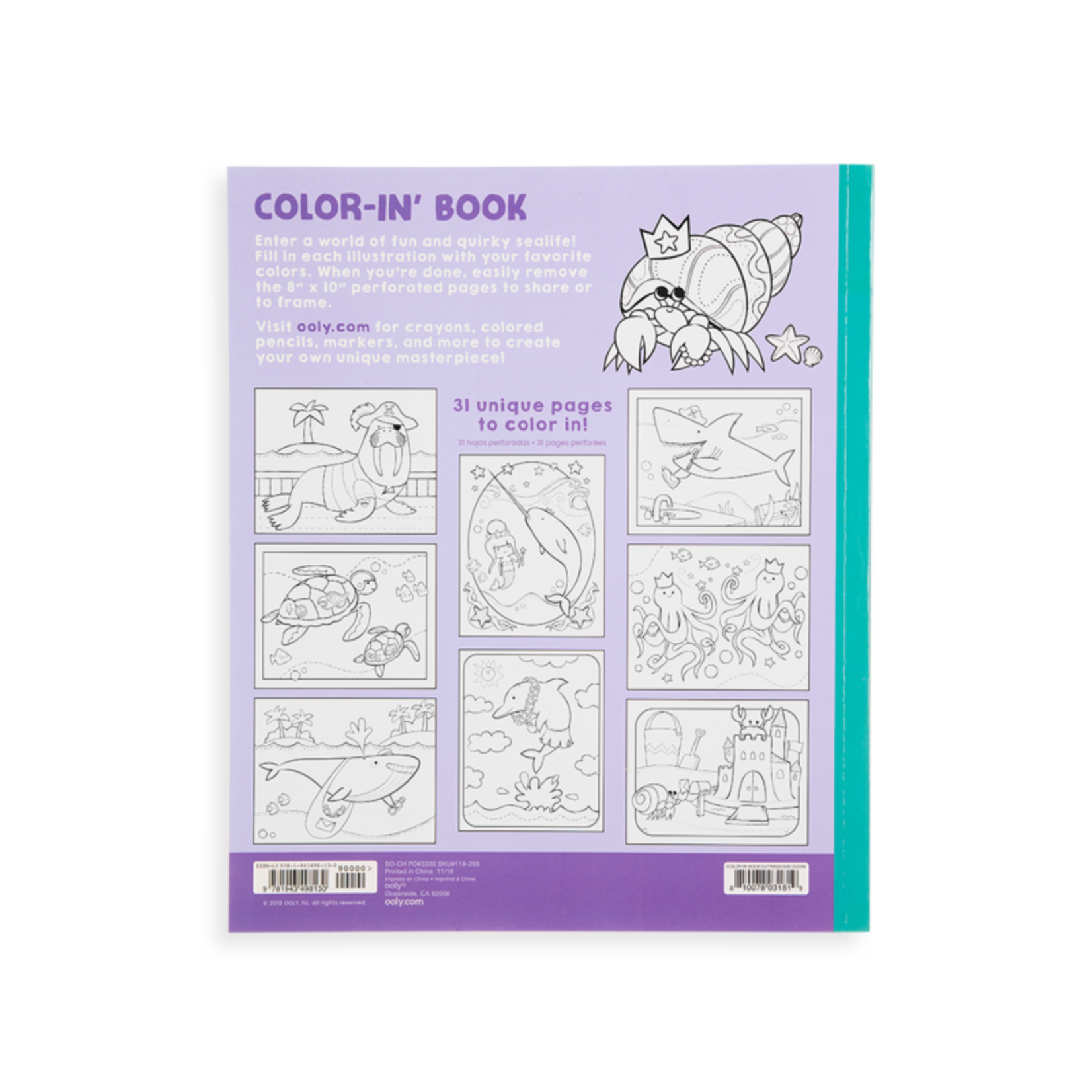 Ooly Outrageous Ocean Coloring Book