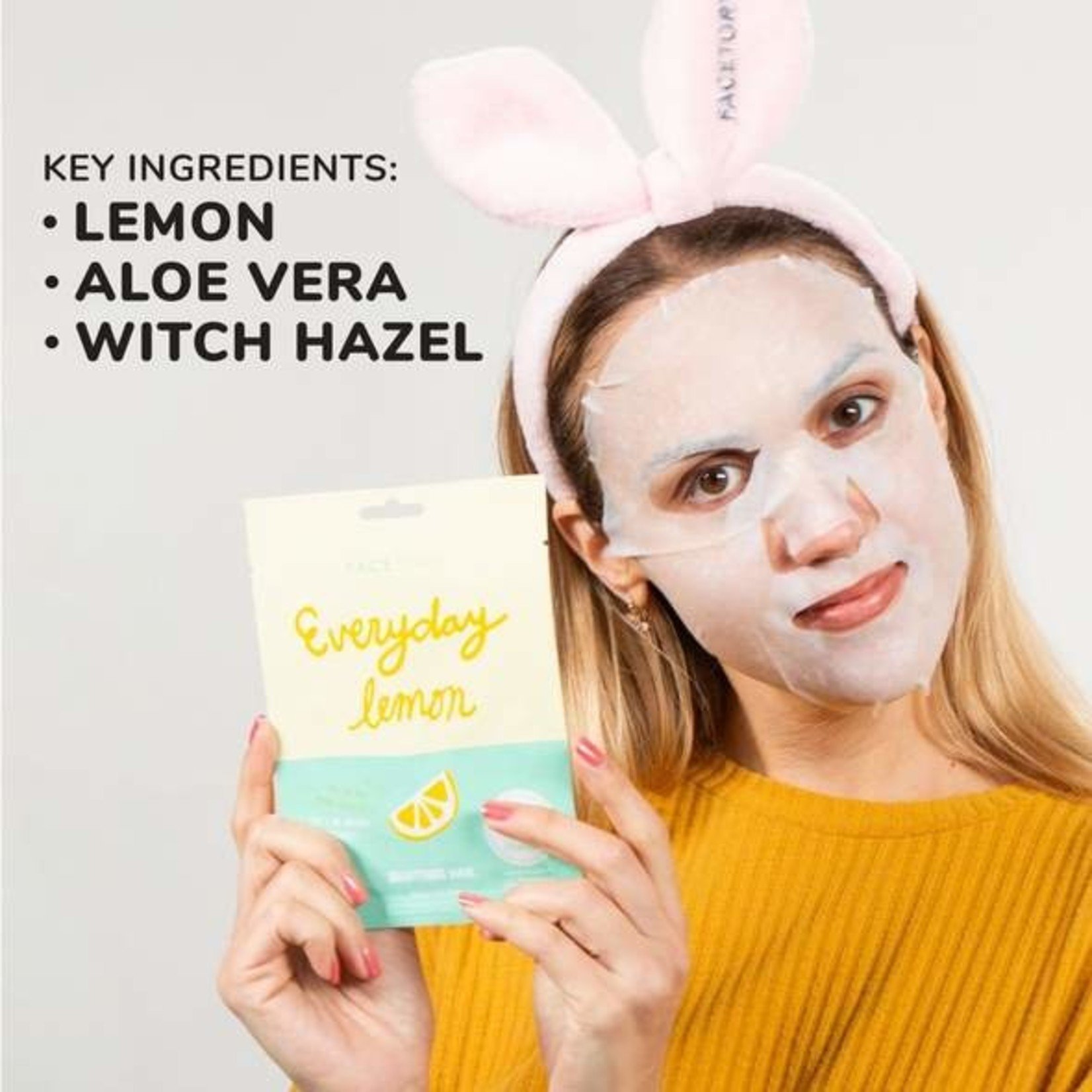 FaceTory Everyday Lemon Brightening Sheet Mask
