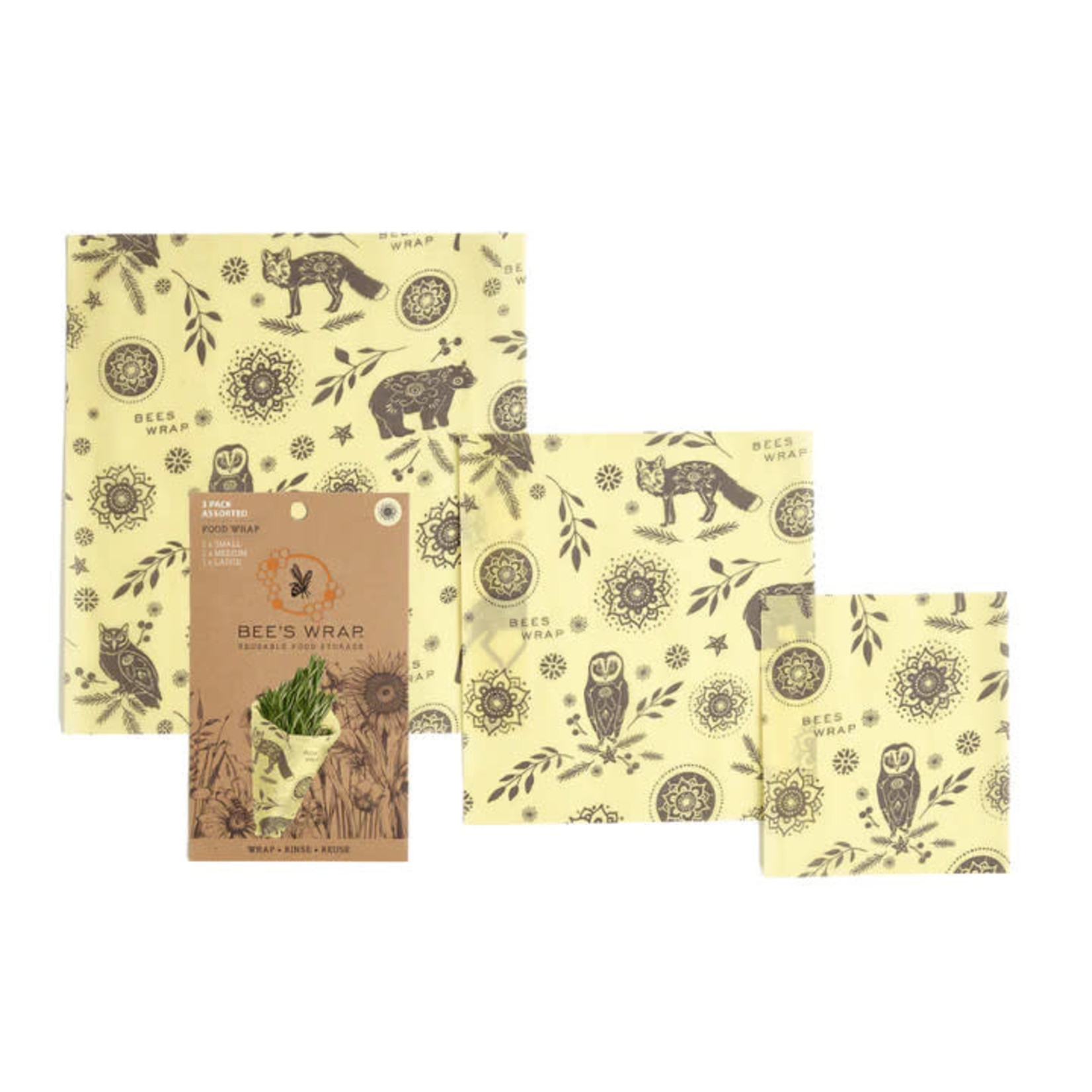 Bee's Wrap 3 Pack Assorted Size Wrappers