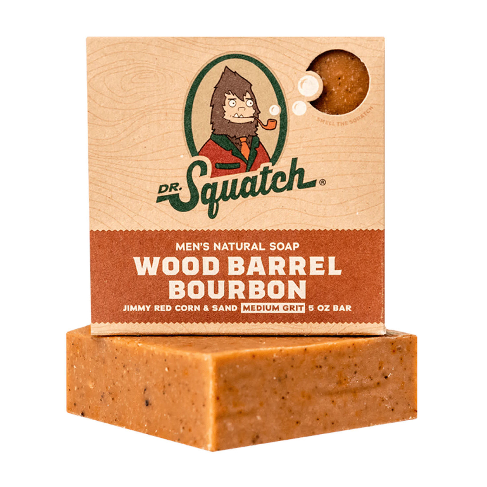 Dr. Squatch Wood Barrel Bourbon Bar Soap