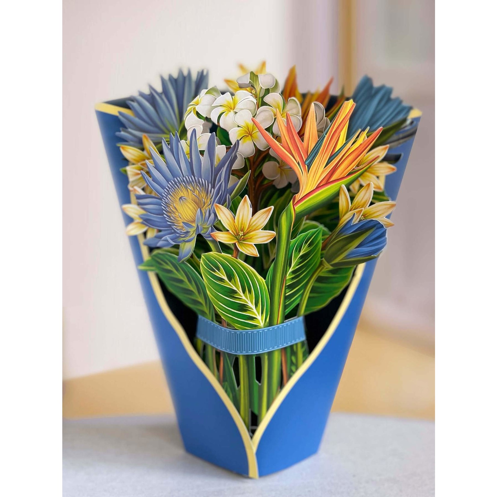 FreshCut Paper Tropical Bloom Pop Up Bouquet