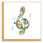 Quilling Cards Treble Clef Quilled Card