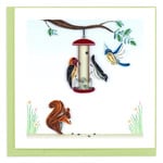 Quilling Cards Bird Feeder Quilled Card