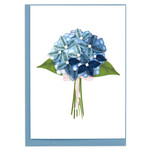 Quilling Cards Blue Hydrangea Quilled Enclosure Card