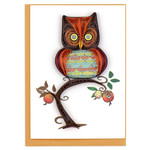 Quilling Cards Colorful Owl Quilled Enclosure Card