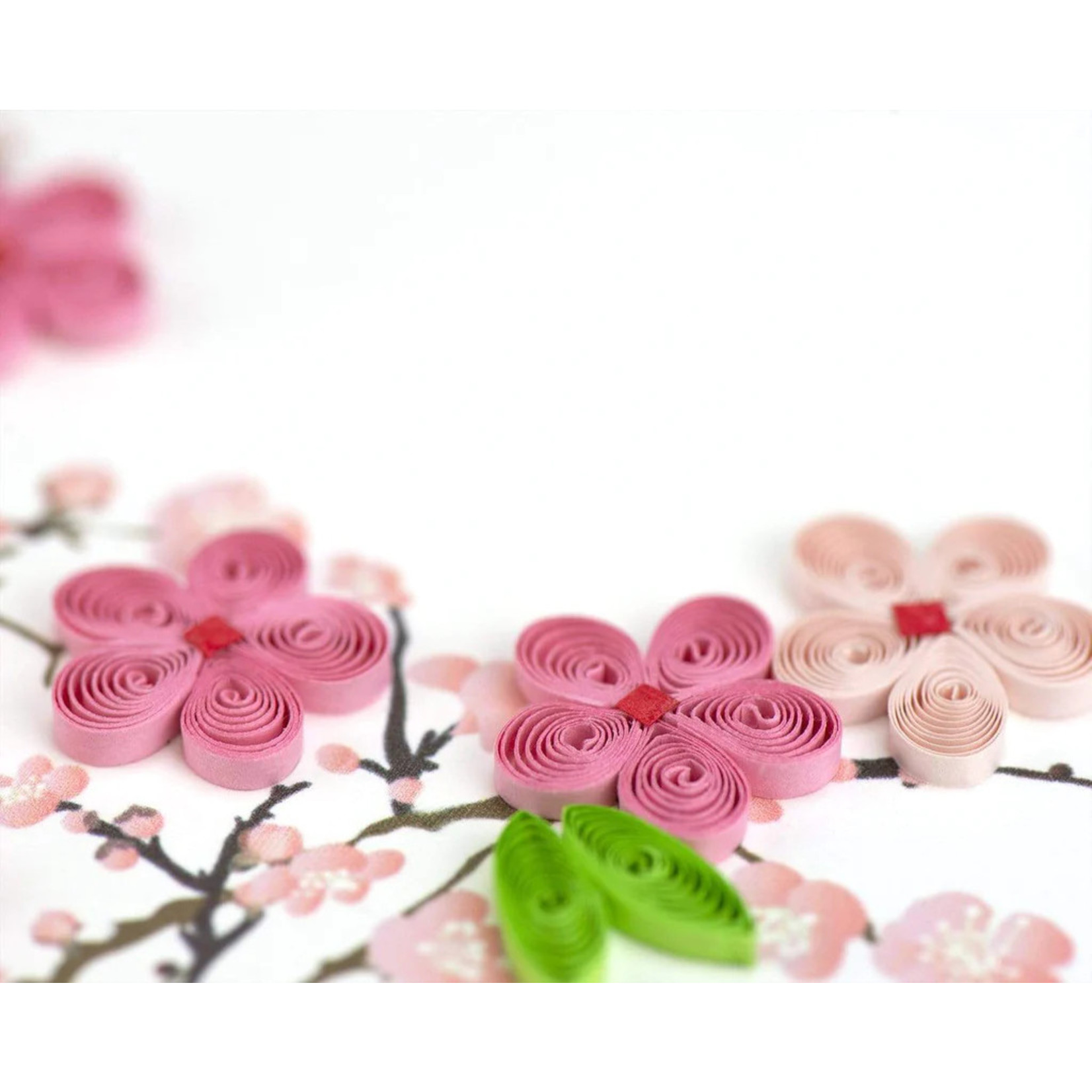 Quilling Cards Cherry Blossoms Quilled Card