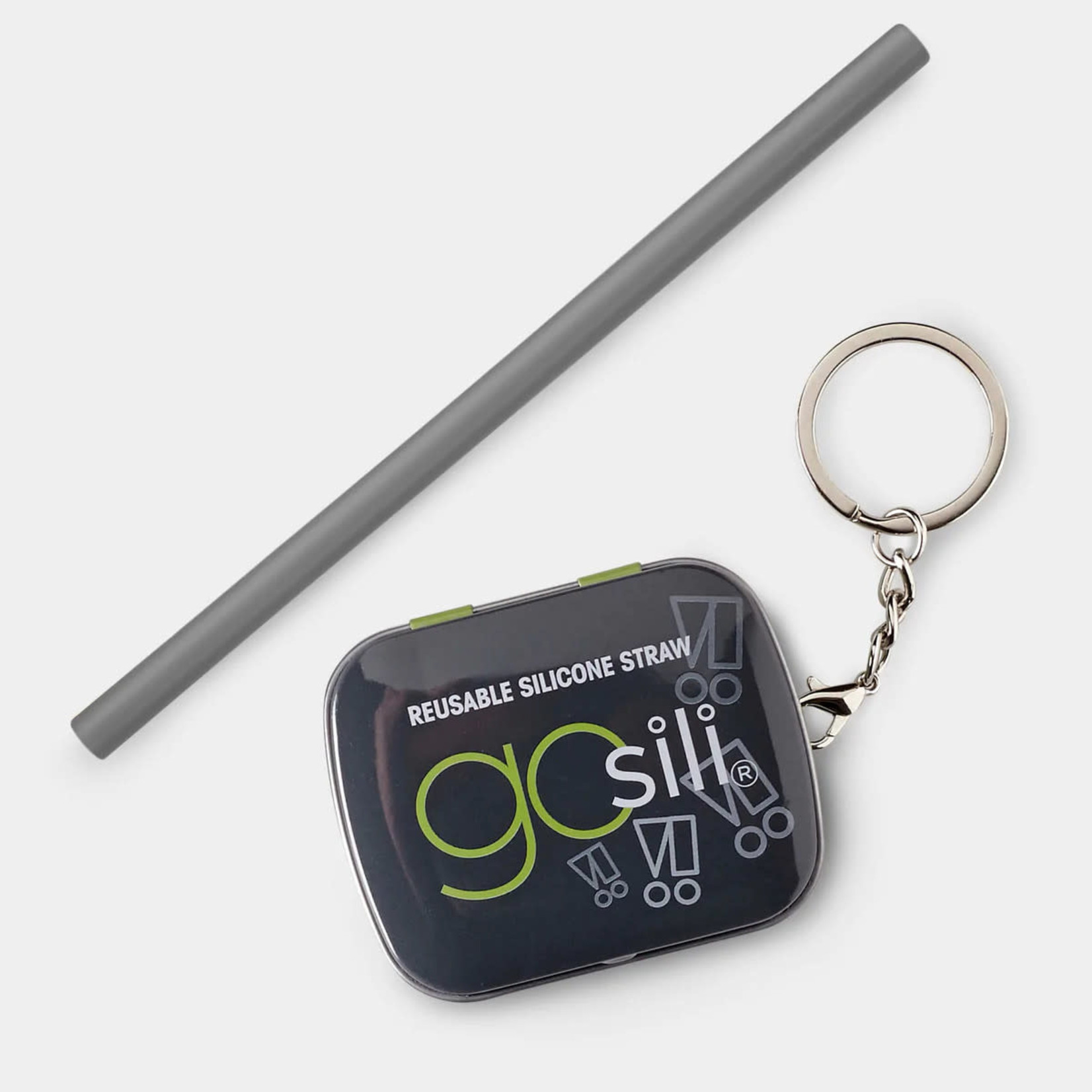 GoSili Silicone Straw + Keychain Case