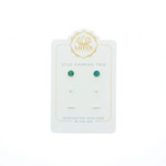 Lotus Jewelry Studio Silver Green Opal Stud Trio