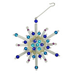 Pilgrim Imports Tinsel Snowflake Ornament