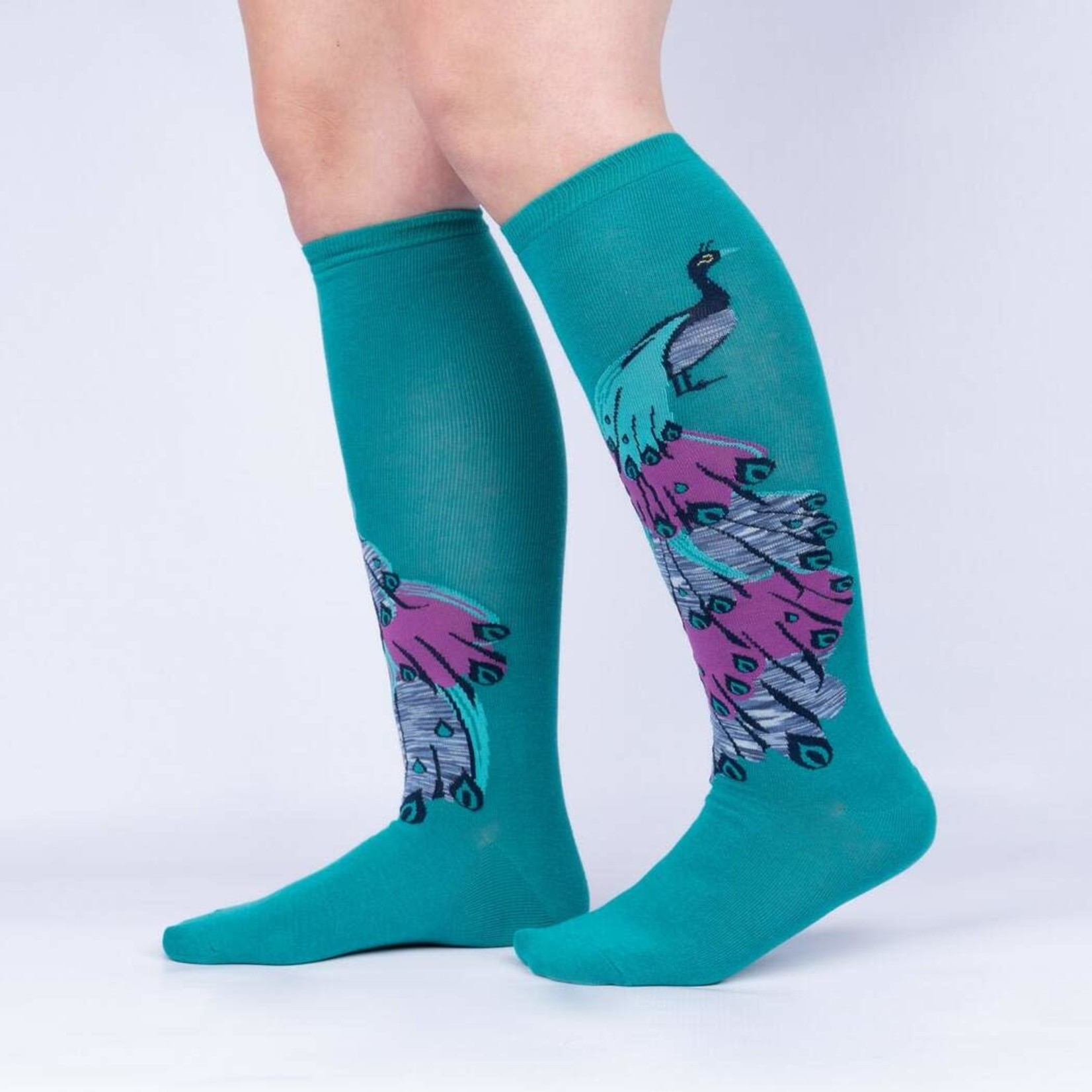 Sock It To Me A Fan-tastic Tail Knee High Socks