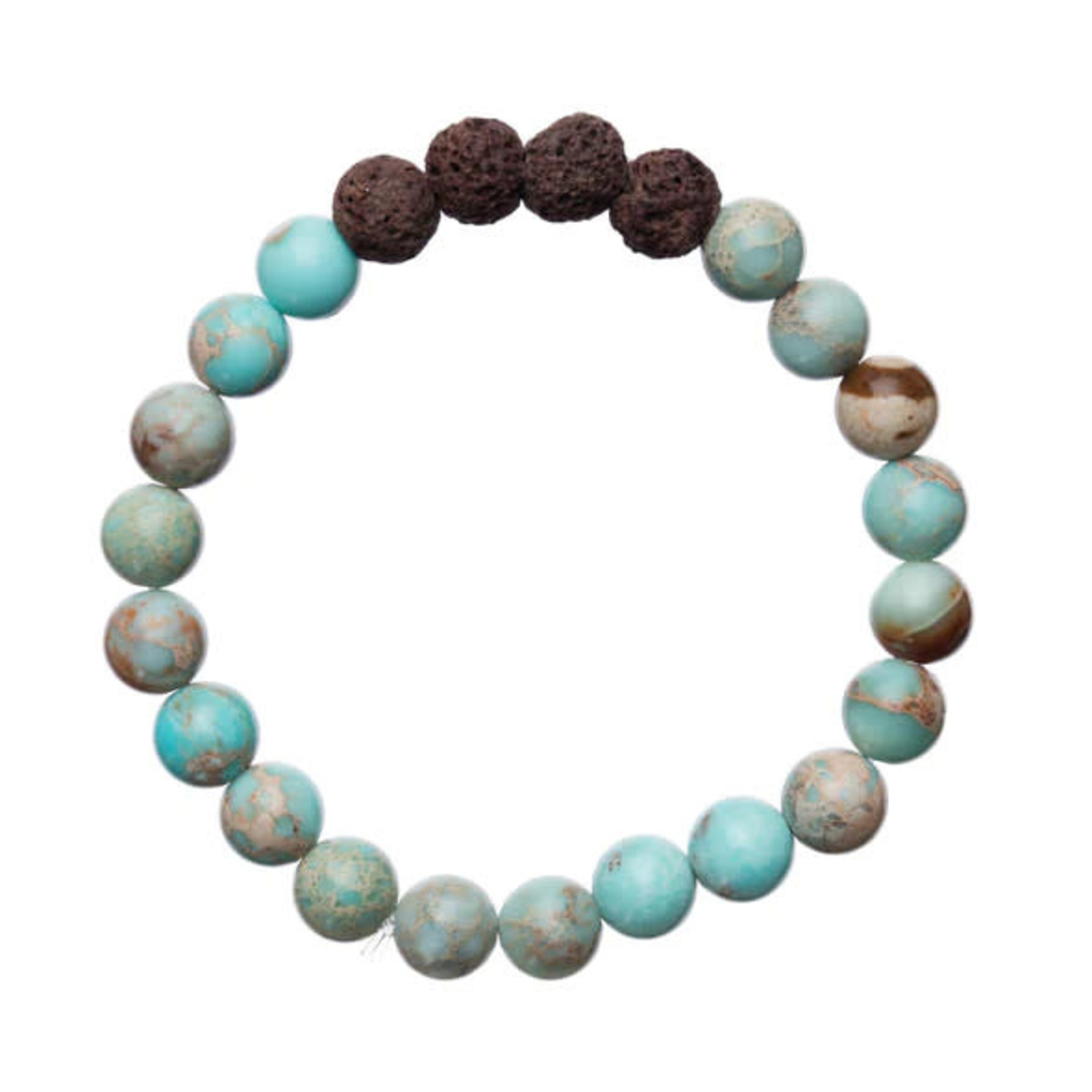 Zengo Turquoise & Lava Aromatherapy Bracelet