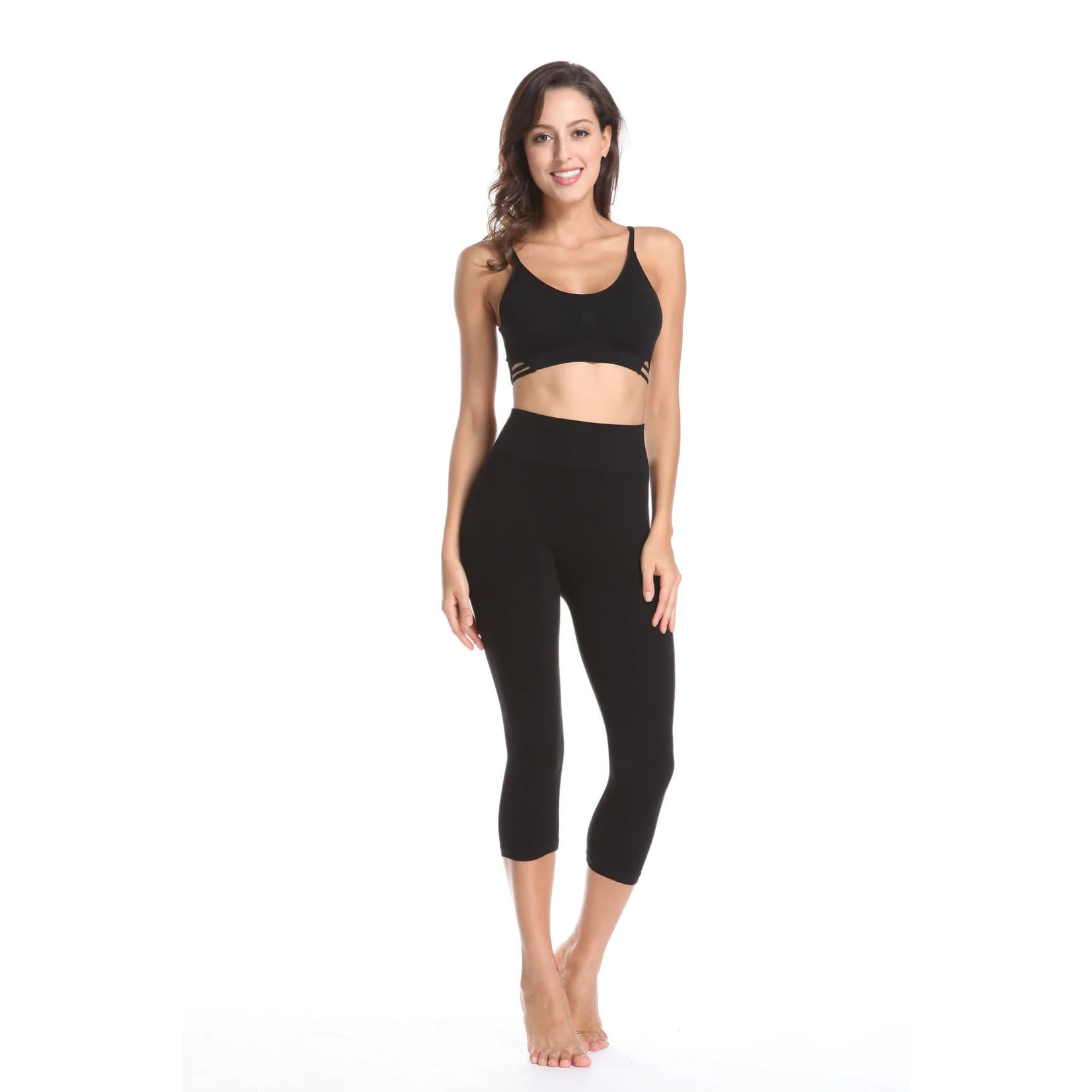 High Waist Capri Bamboo Leggings