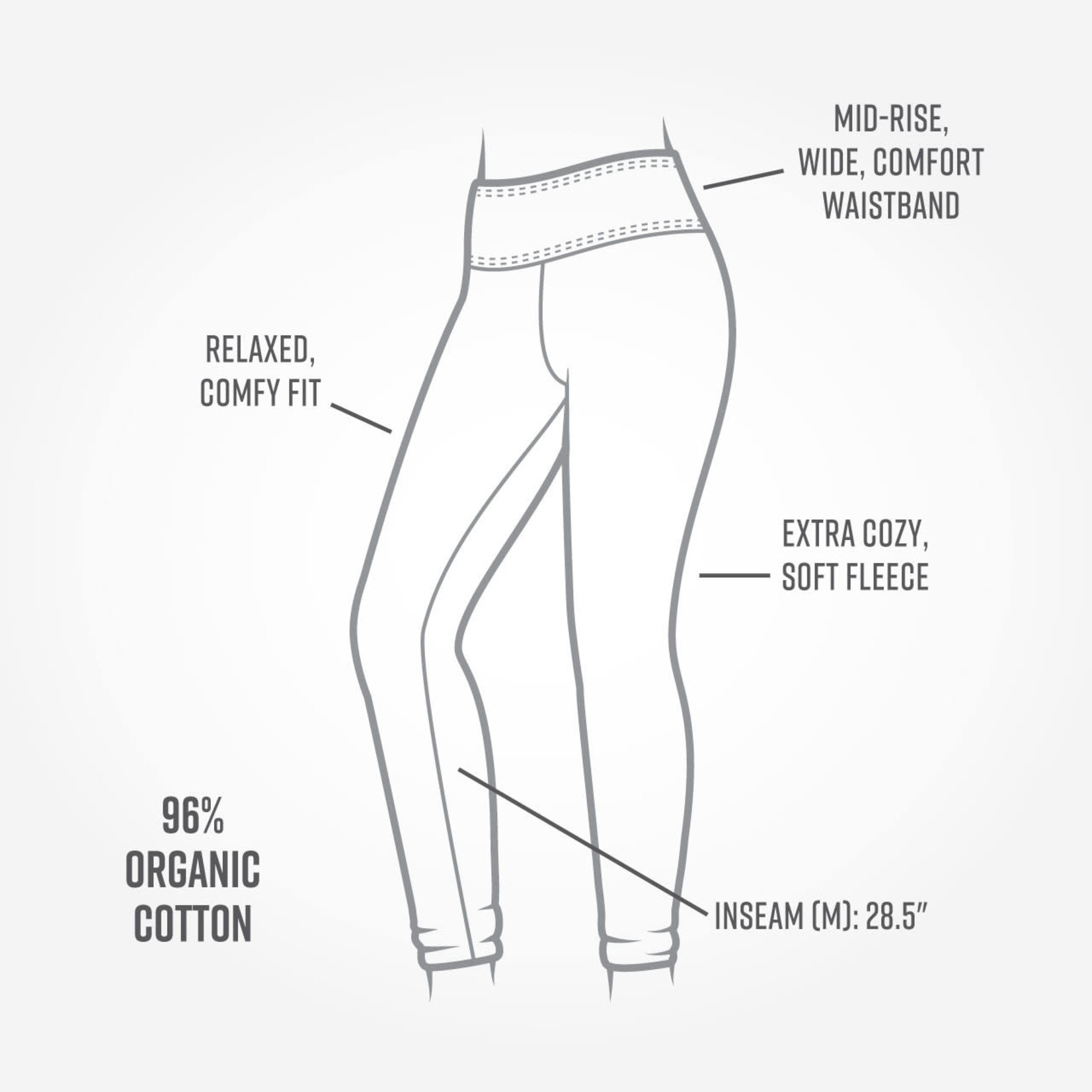 Maggie's Organics Organic Cotton Fleece Leggings