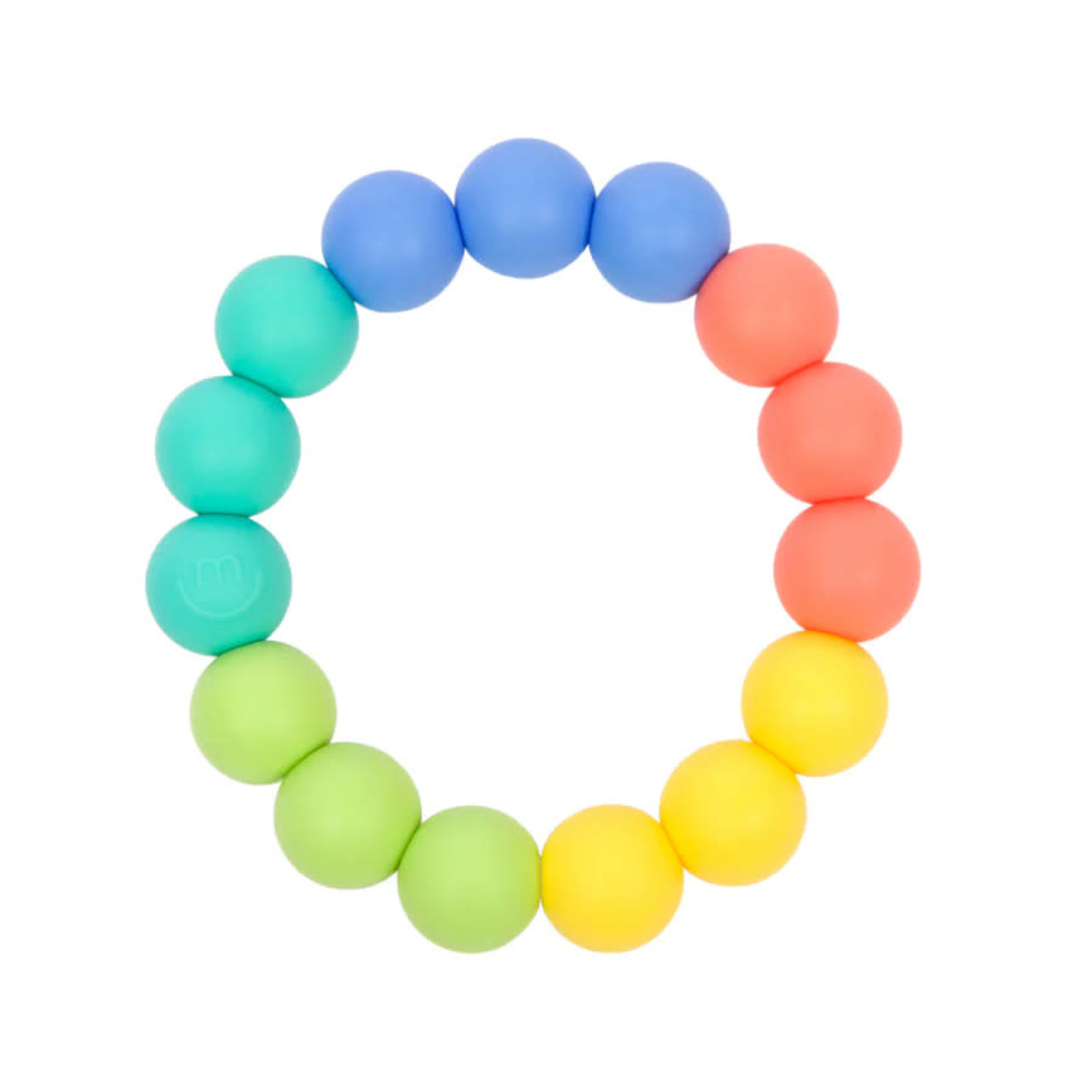 morepeas Bright Rainbow Ring Teether