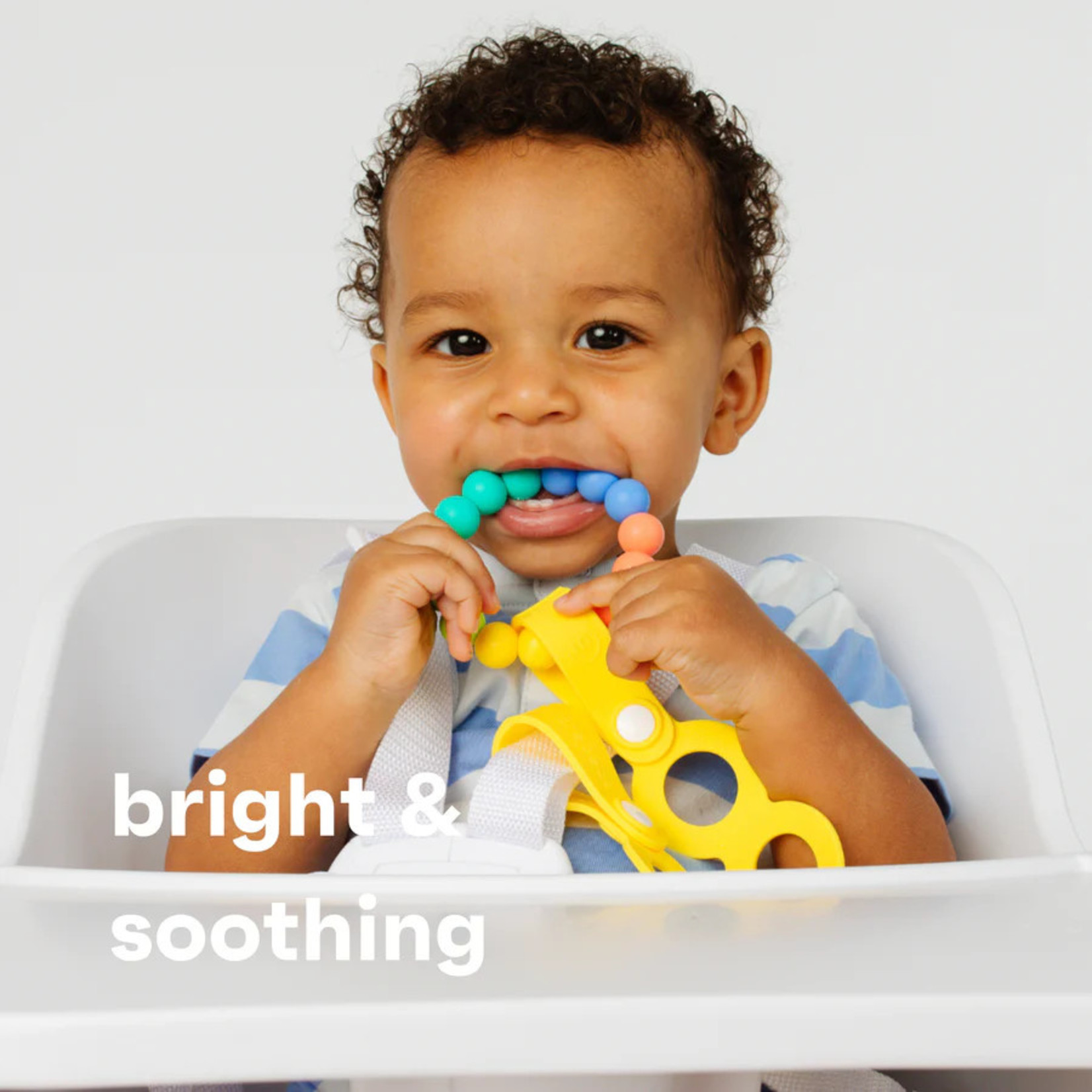 morepeas Bright Rainbow Ring Teether