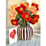 Freshcut Paper French Poppies Paper Bouquet