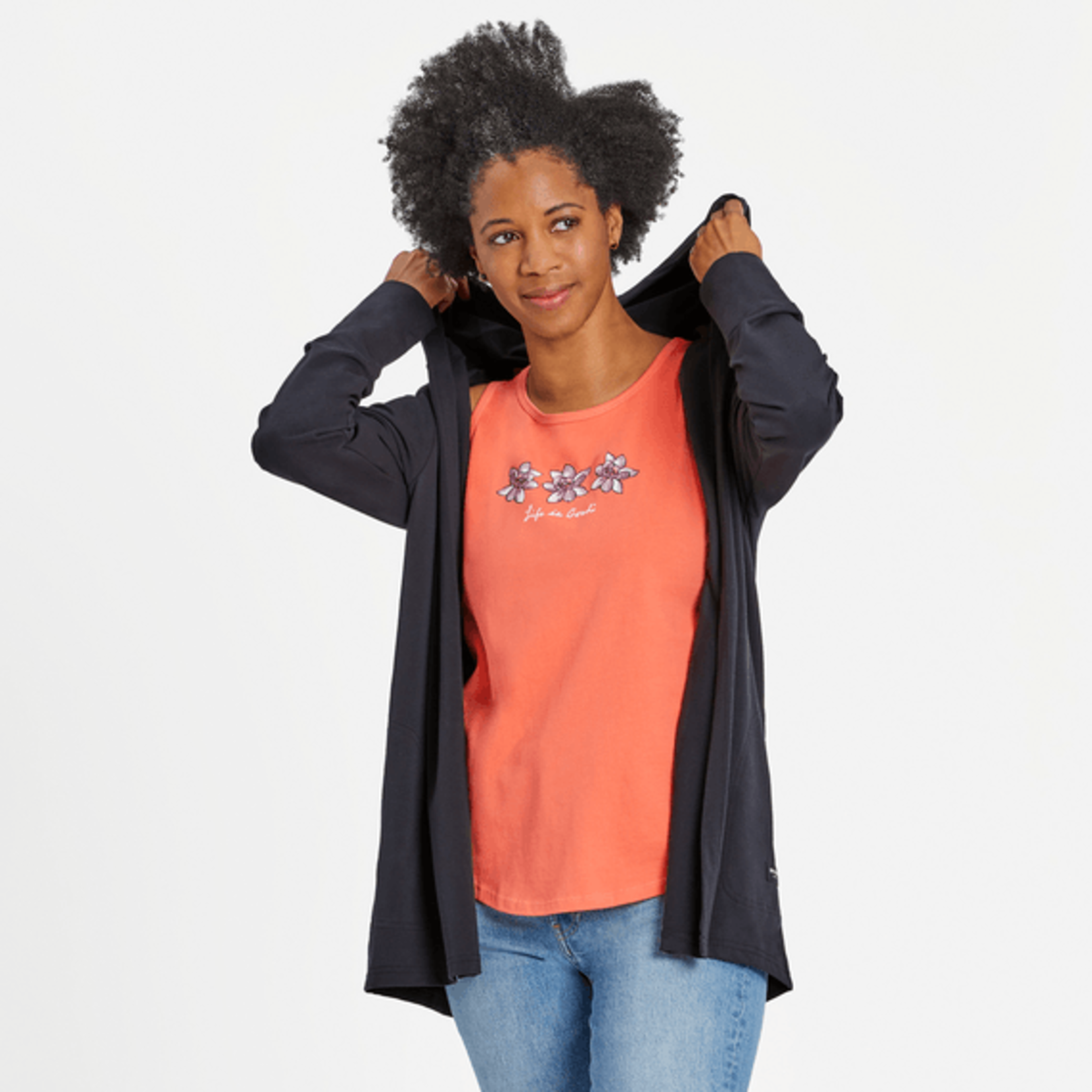 Life is Good Crusher-Flex Open Cardigan