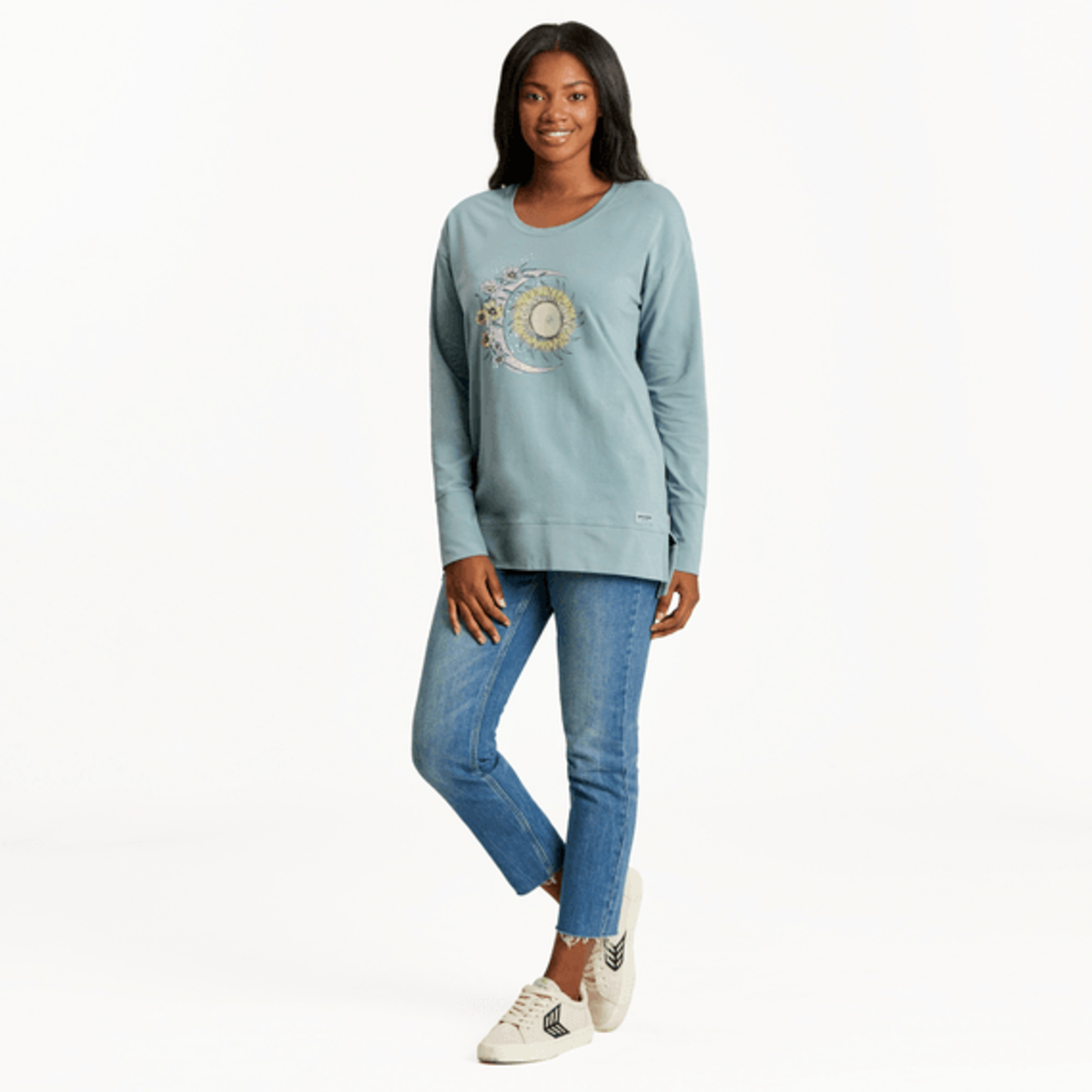 Life is Good Moon Flower Crusher-FLEX Tunic