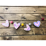 The Woodsy Craft Co The Heart Garland Kit