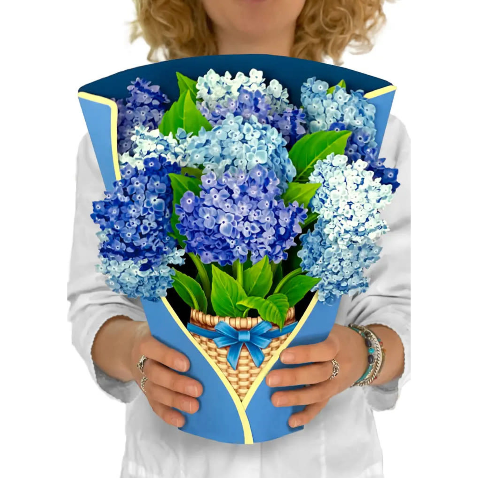 FreshCut Paper Nantucket Hydrangeas Pop Up  Bouquet