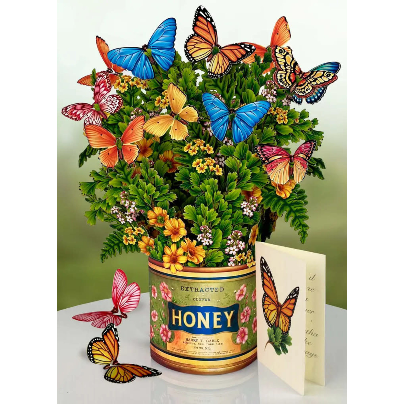 FreshCut Paper Butterflies & Buttercups Pop Up Bouquet