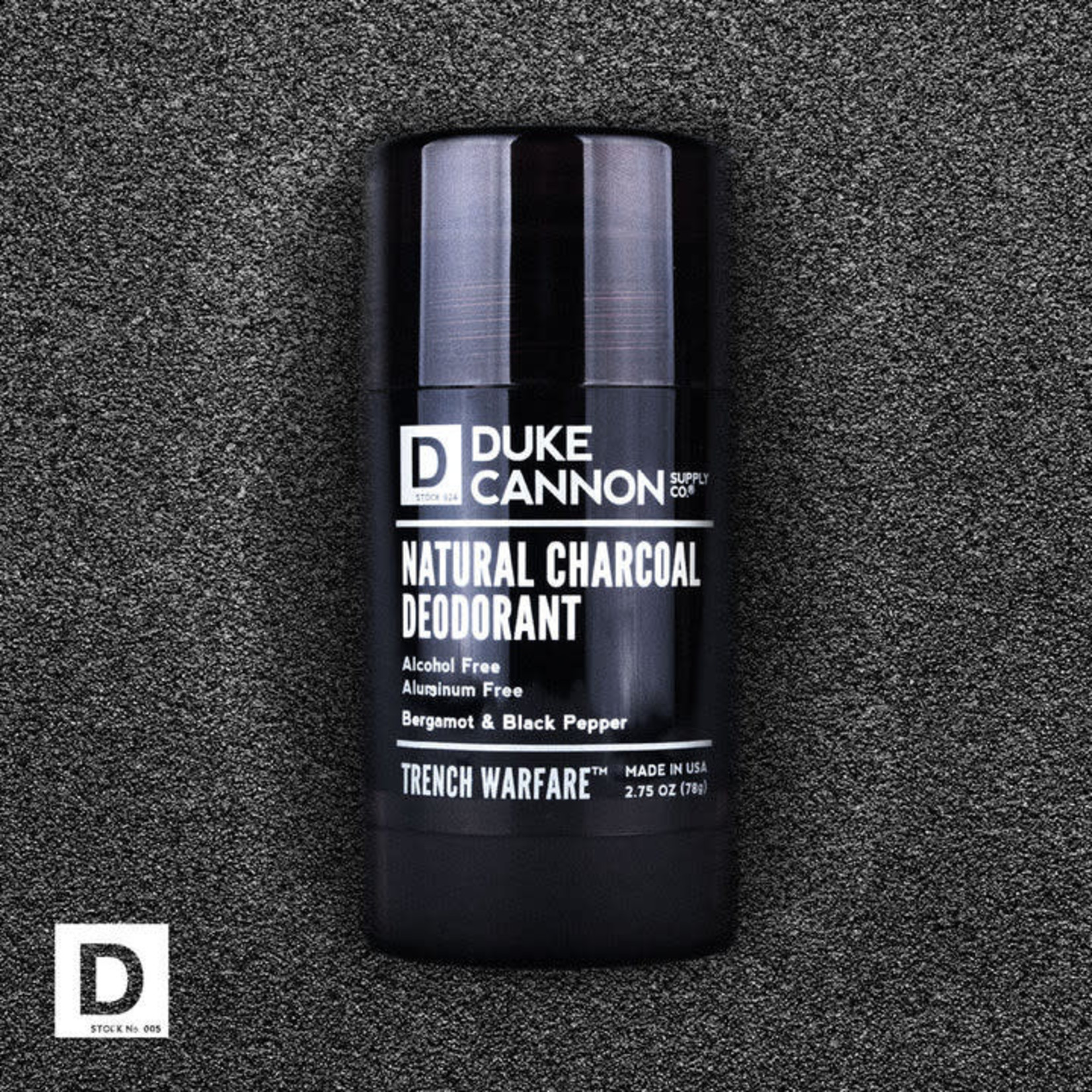 Duke Cannon Trench Warfare Natural Charcoal Deodorant