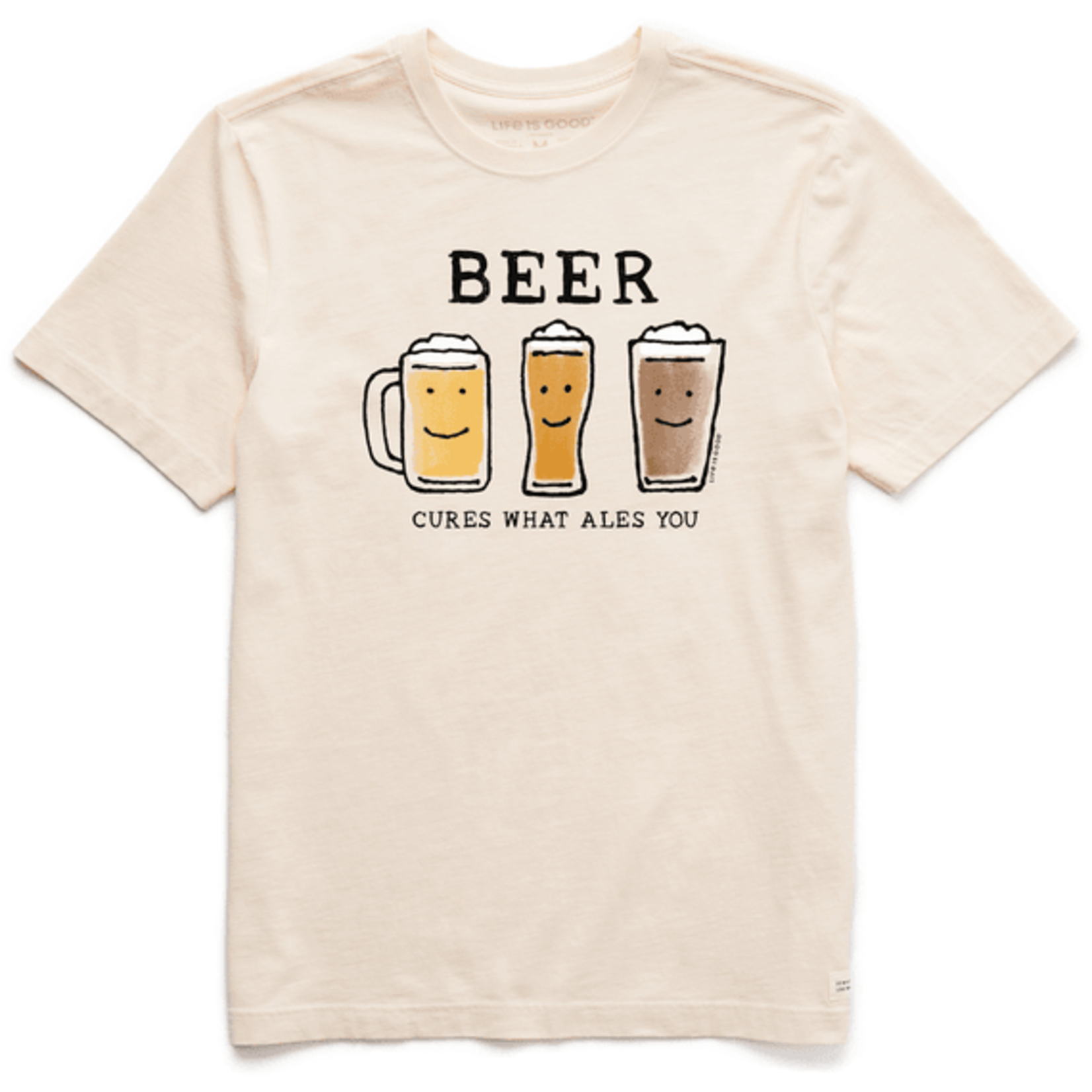 Life is Good Beer Cures Crusher Tee