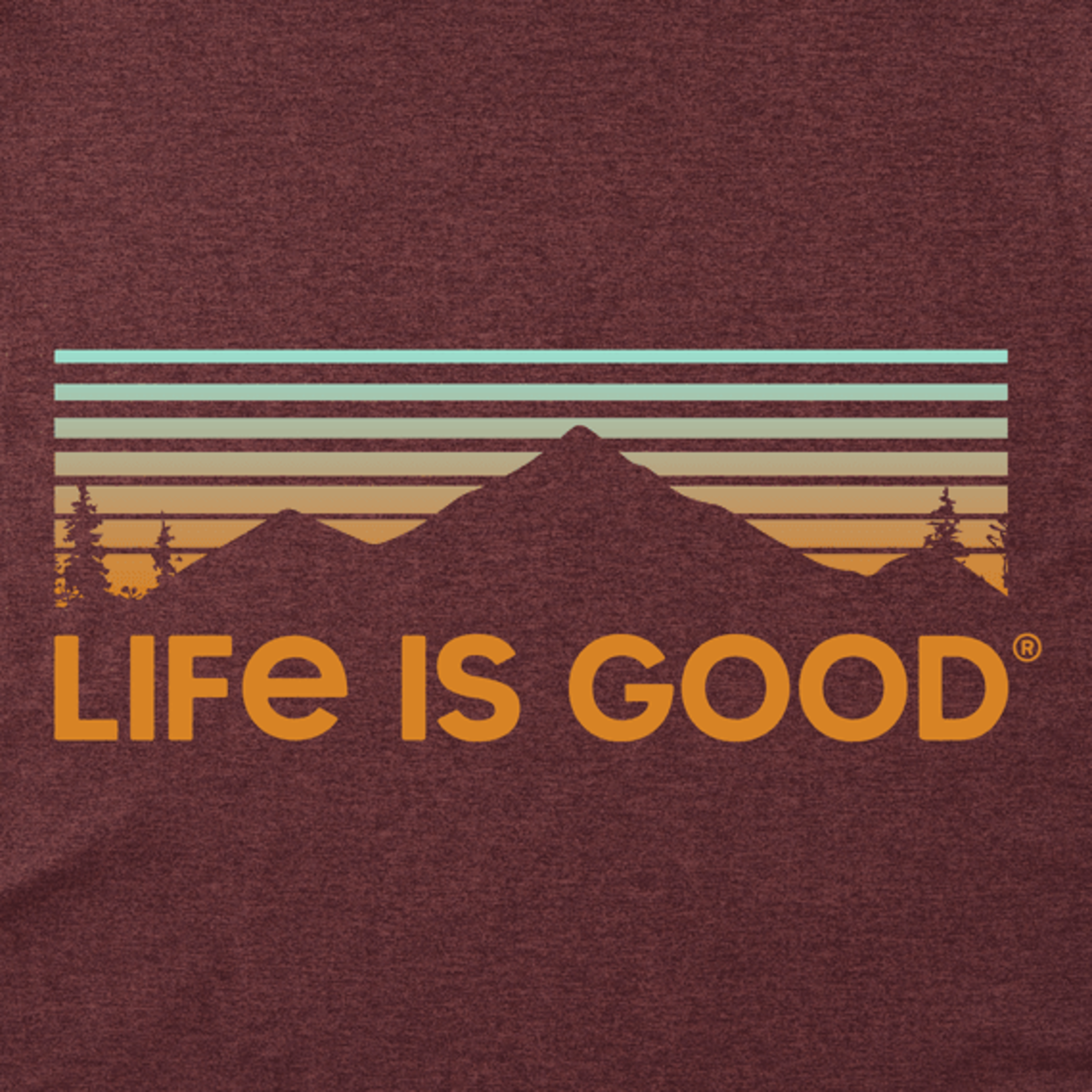 Life is Good Scenic Mountains Active Tee