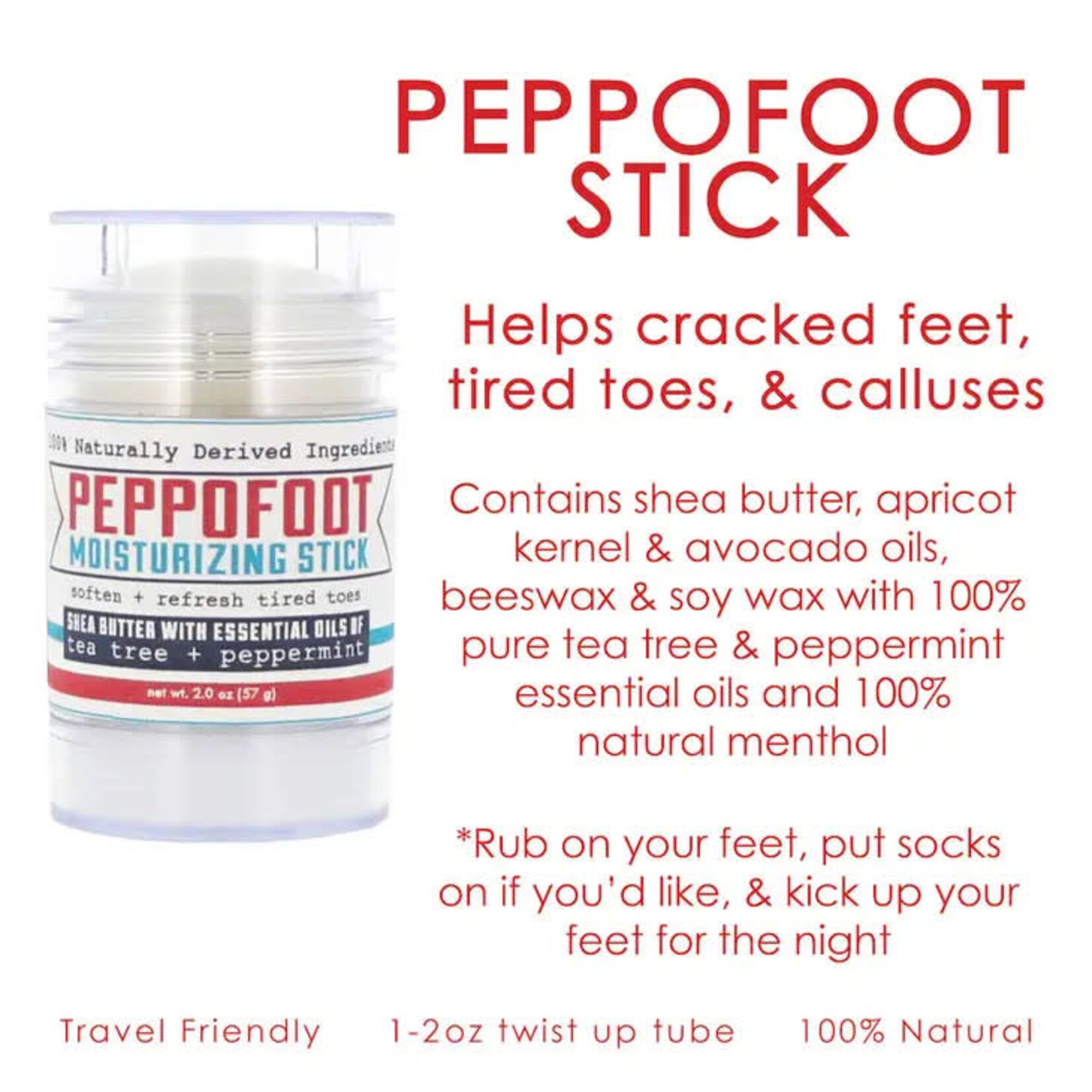 Rinse Bath & Body Peppofoot Moisturizing Stick