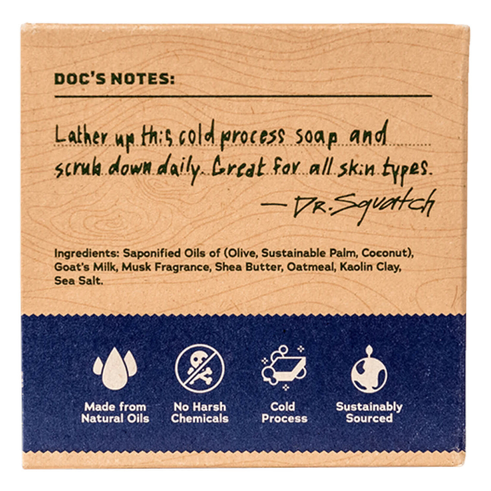 Dr. Squatch Deep Sea Goat's Milk Bar Soap