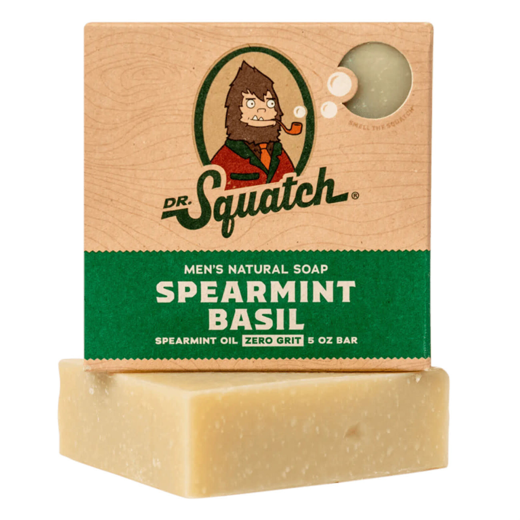 Dr. Squatch Spearmint Basil Scrub Bar Soap
