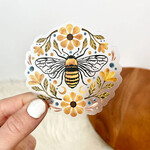 Big Moods Flowers & Bee Clear Sticker