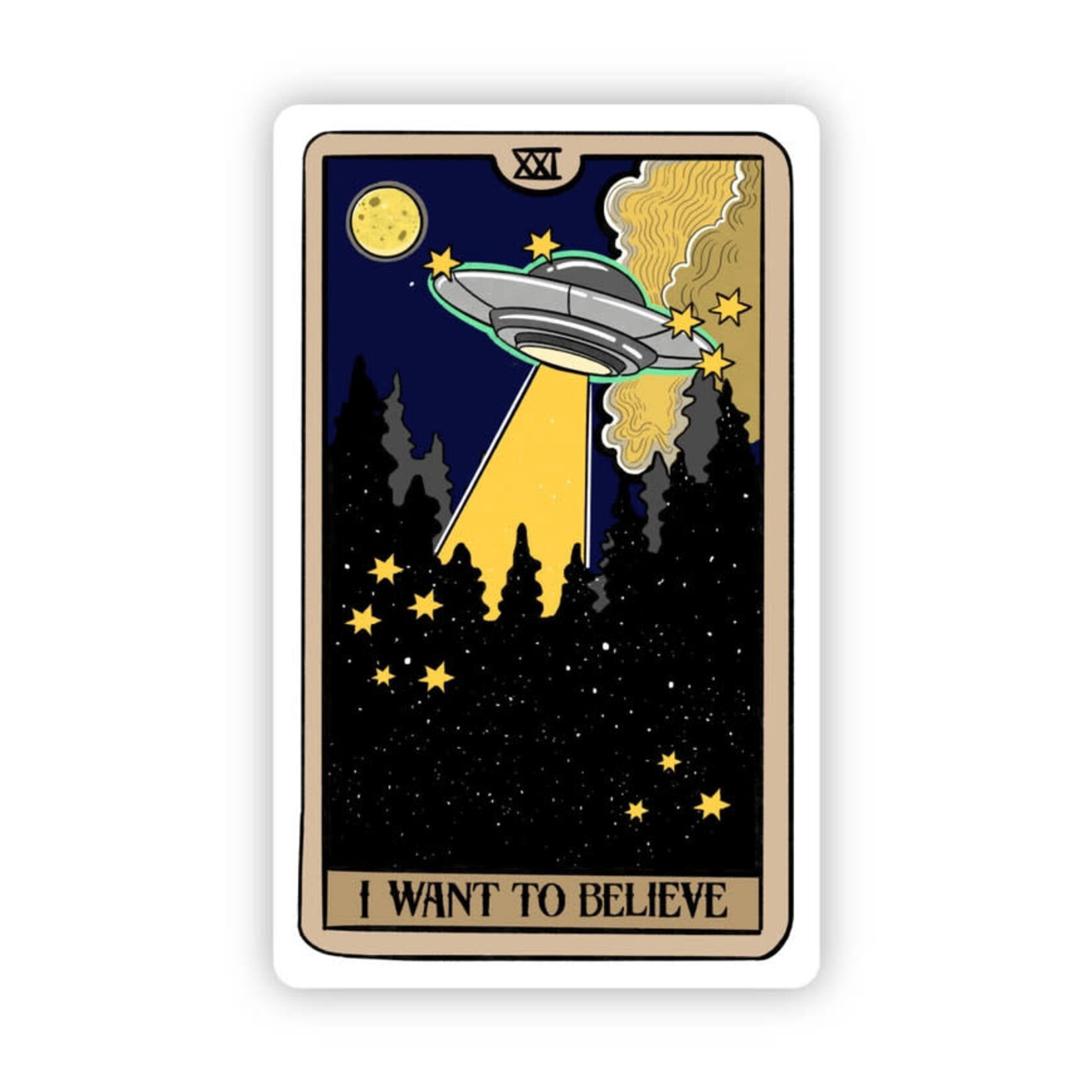 Big Moods I Want To Believe Tarot Sticker